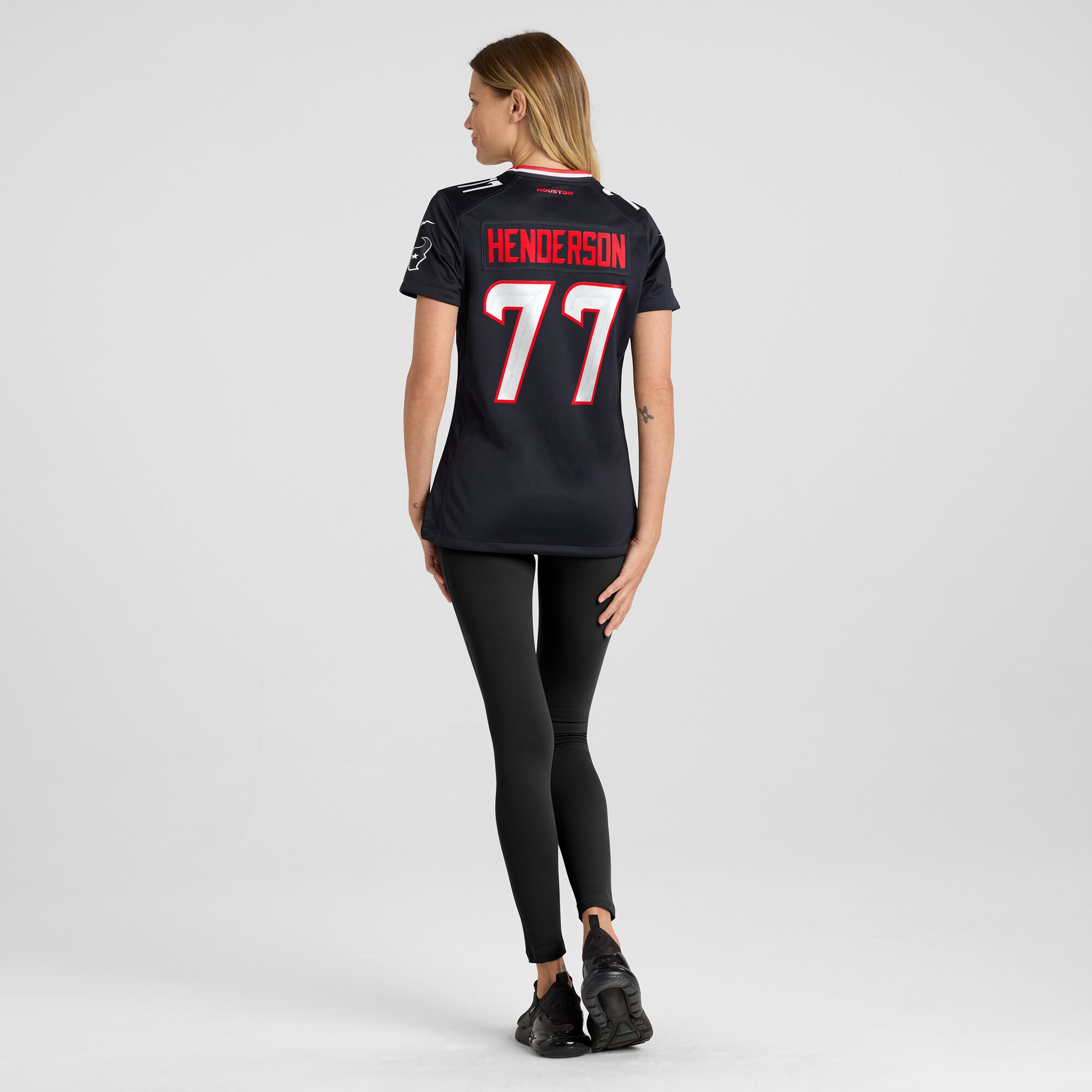 Houston Texans LaDarius Henderson Navy Game NFL Jersey Women's