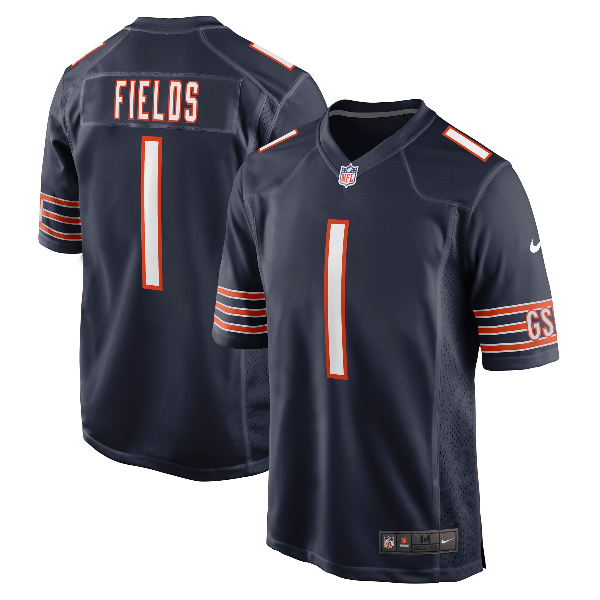 Chicago Bears Justin Fields Navy Game NFL Jersey Youth