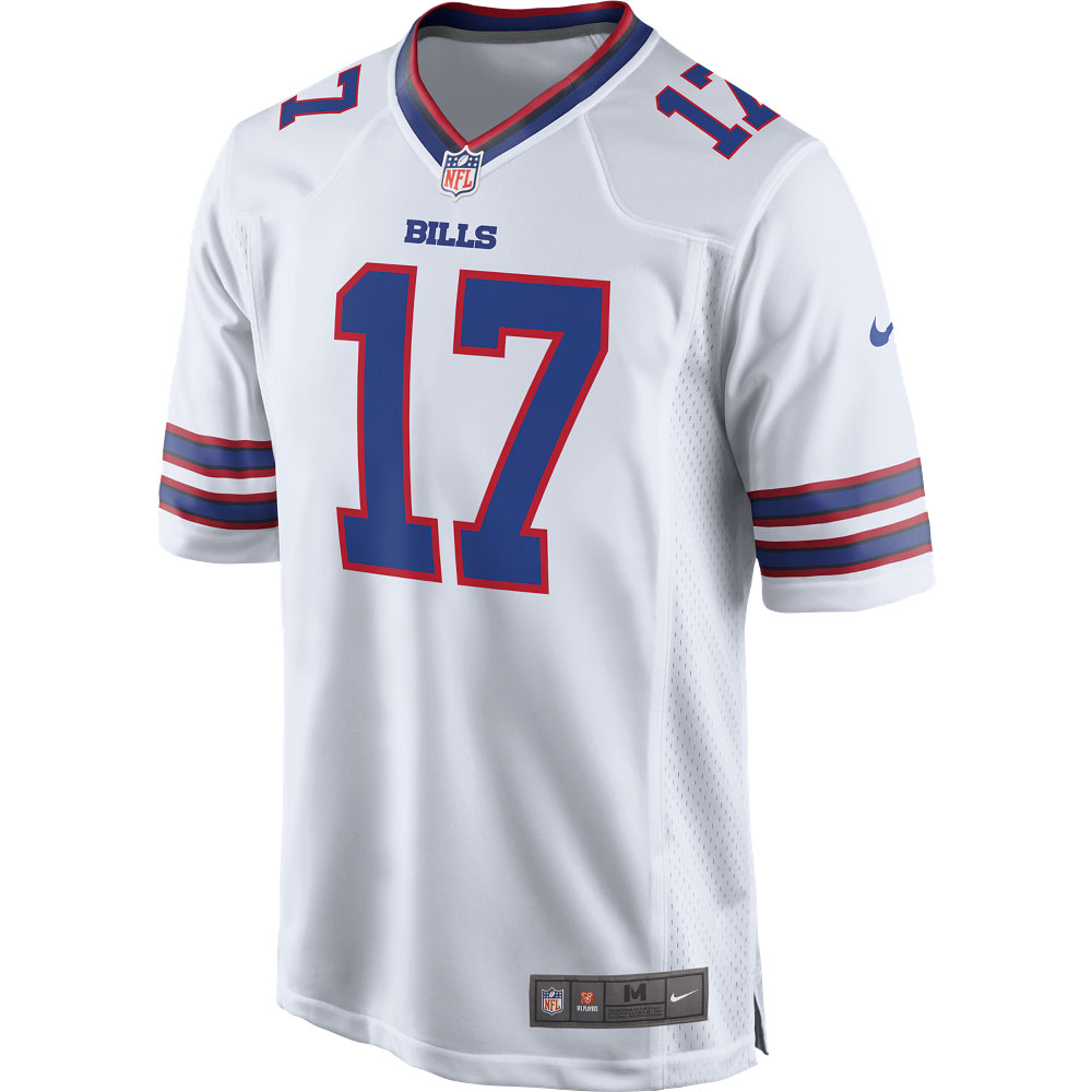 Buffalo Bills Josh Allen White Game Player NFL Jersey Men's