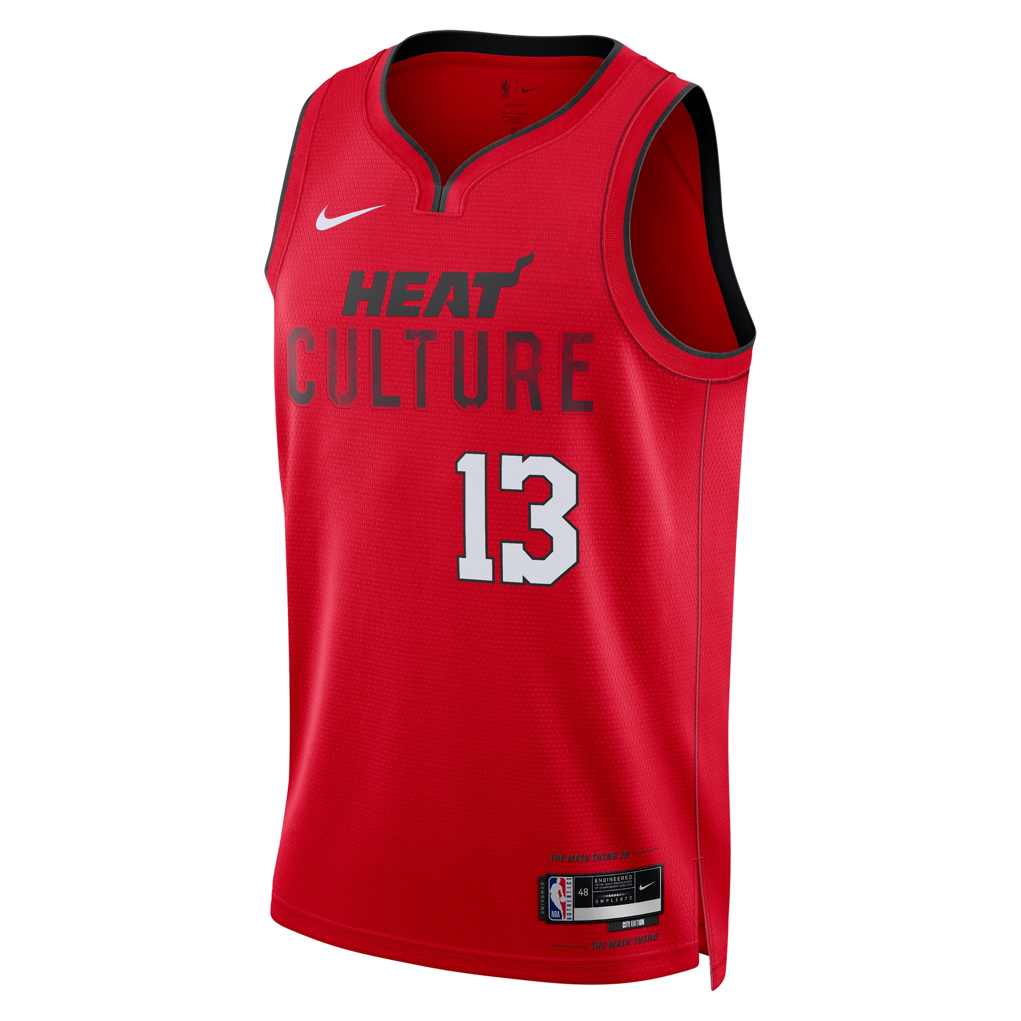 Miami Heat City Edition Swingman 2024 Red Bam Adebay Unisex NBA Jersey Unisex