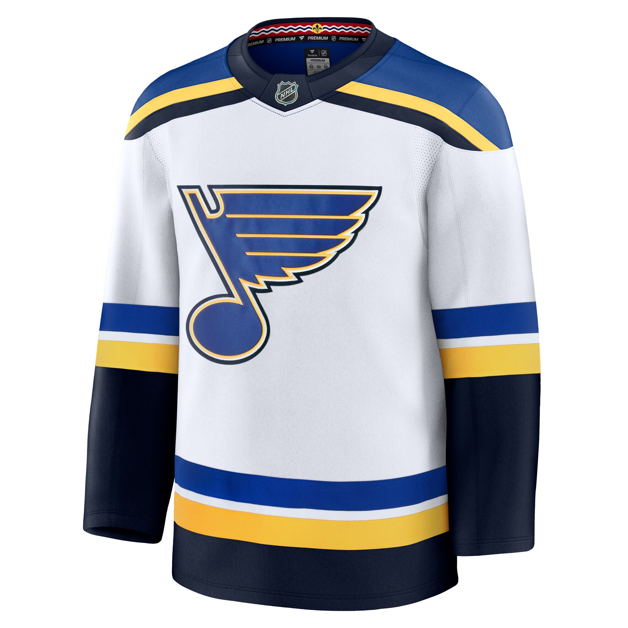St. Louis Blues White Away Premium NHL Jersey Men's