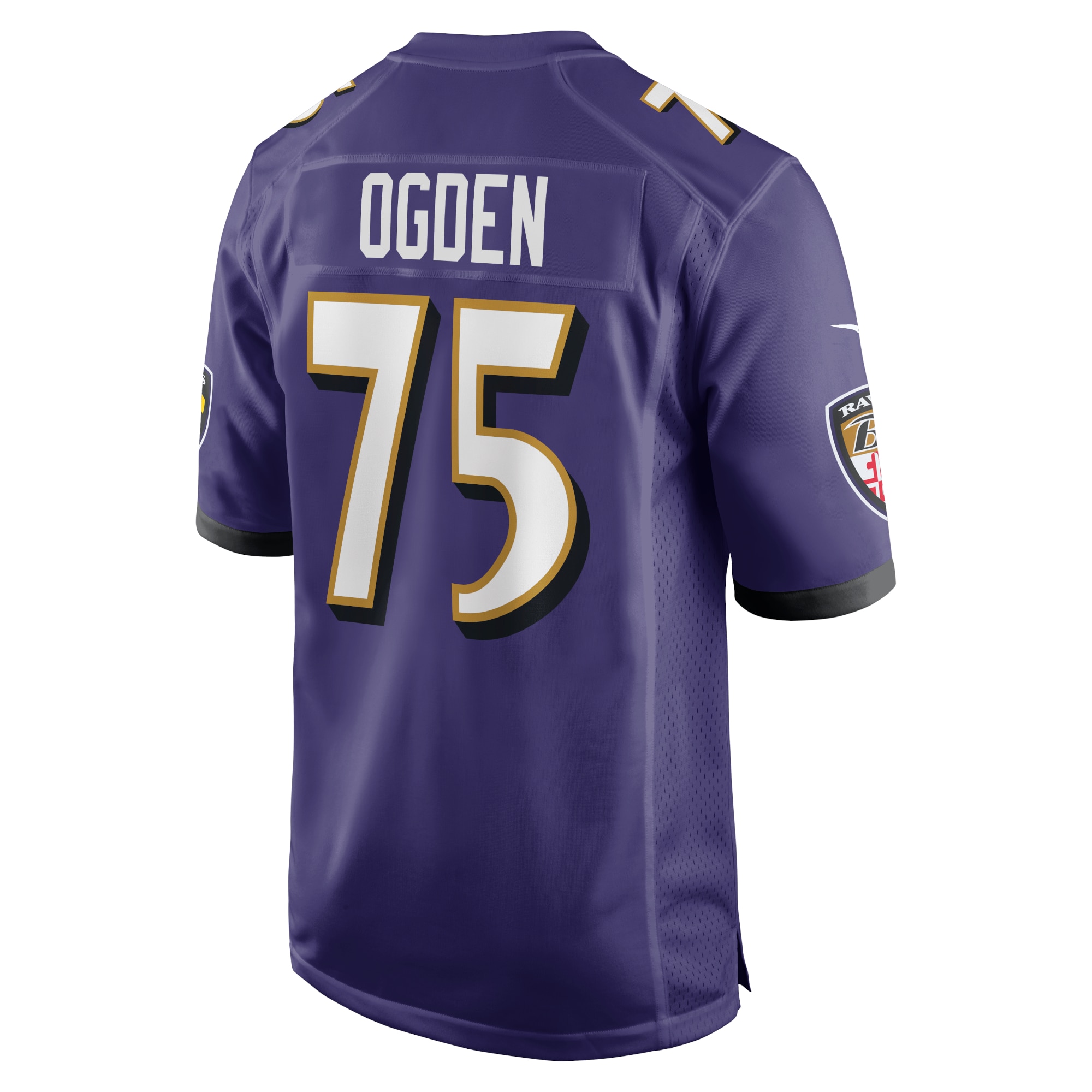 Baltimore Ravens Jonathan Ogden Purple Retired Player Game NFL Jersey Men's