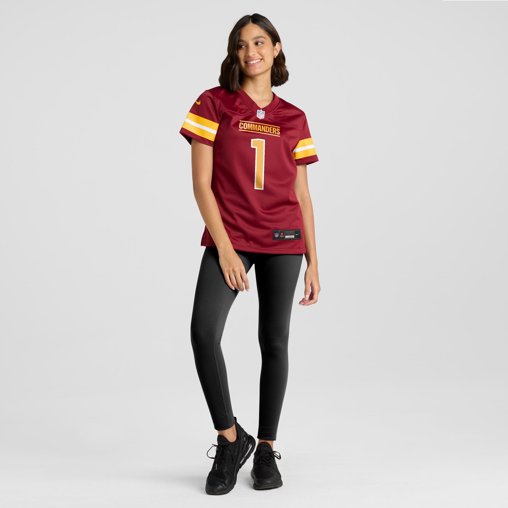 Washington Commanders Number 1 Bride Burgundy Game NFL Jersey Women's