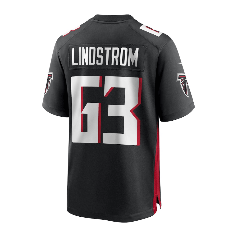 Chris Lindstrom 63 Atlanta Falcons 2025 Pro Bowl Patch Game Black NFL Jersey Men's