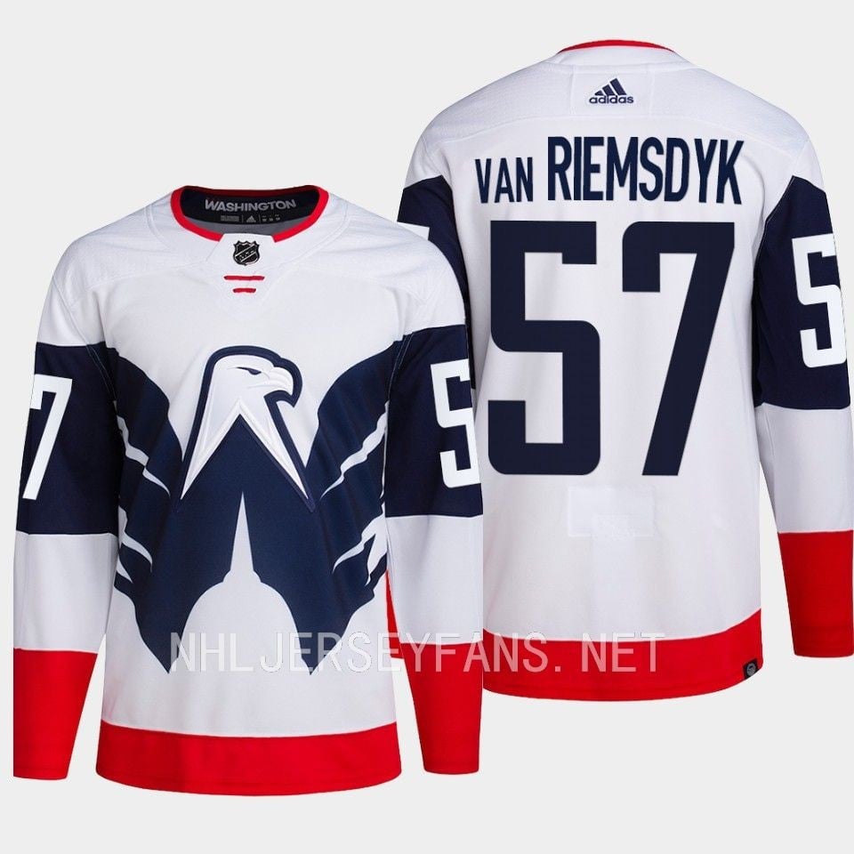 Van Riemsdyk 57 Washington Capitals 2023 Stadium White Primegreen NHL Jersey Men's