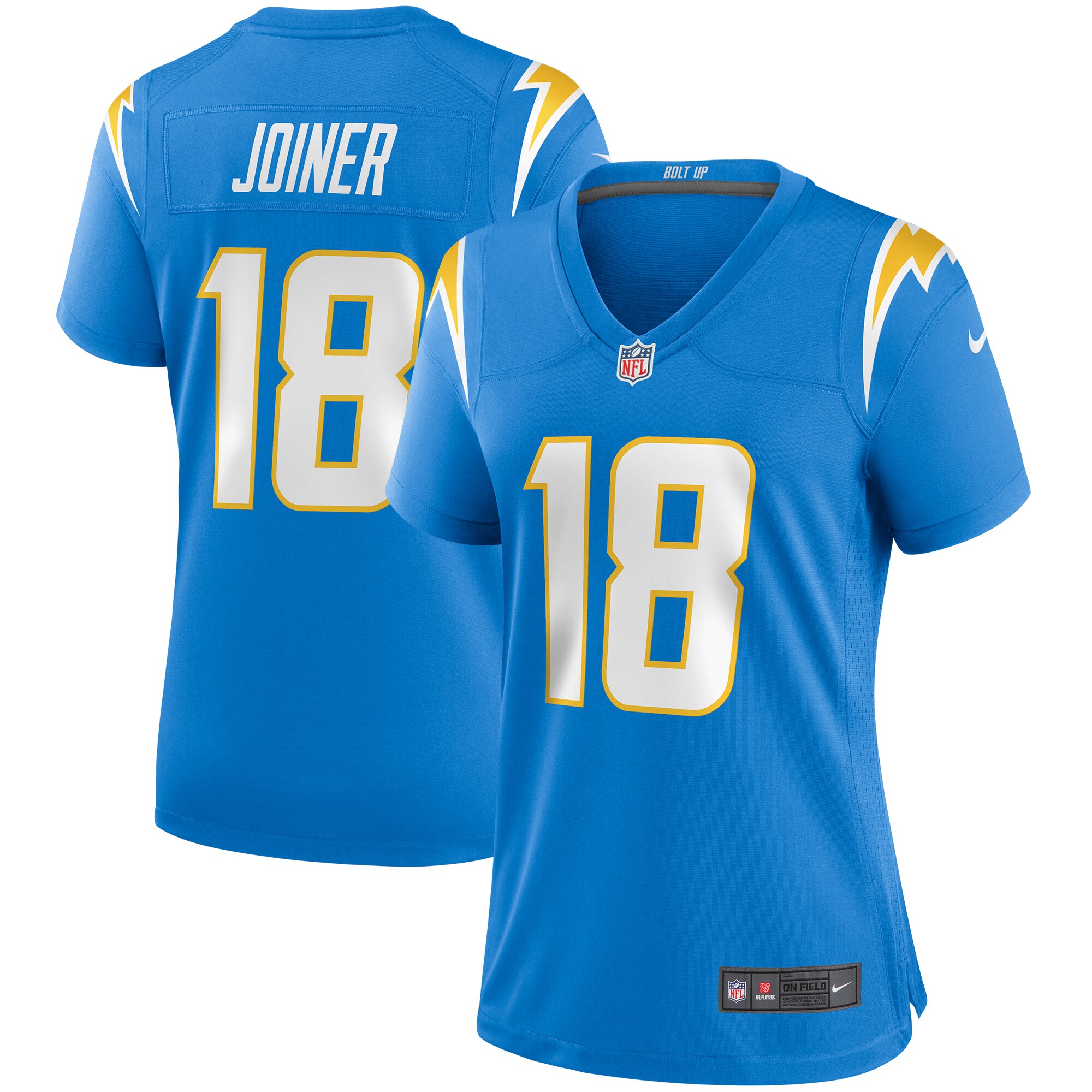 Los Angeles Chargers Charlie Joiner Powder Blue Game Retired Player NFL Jersey Women's