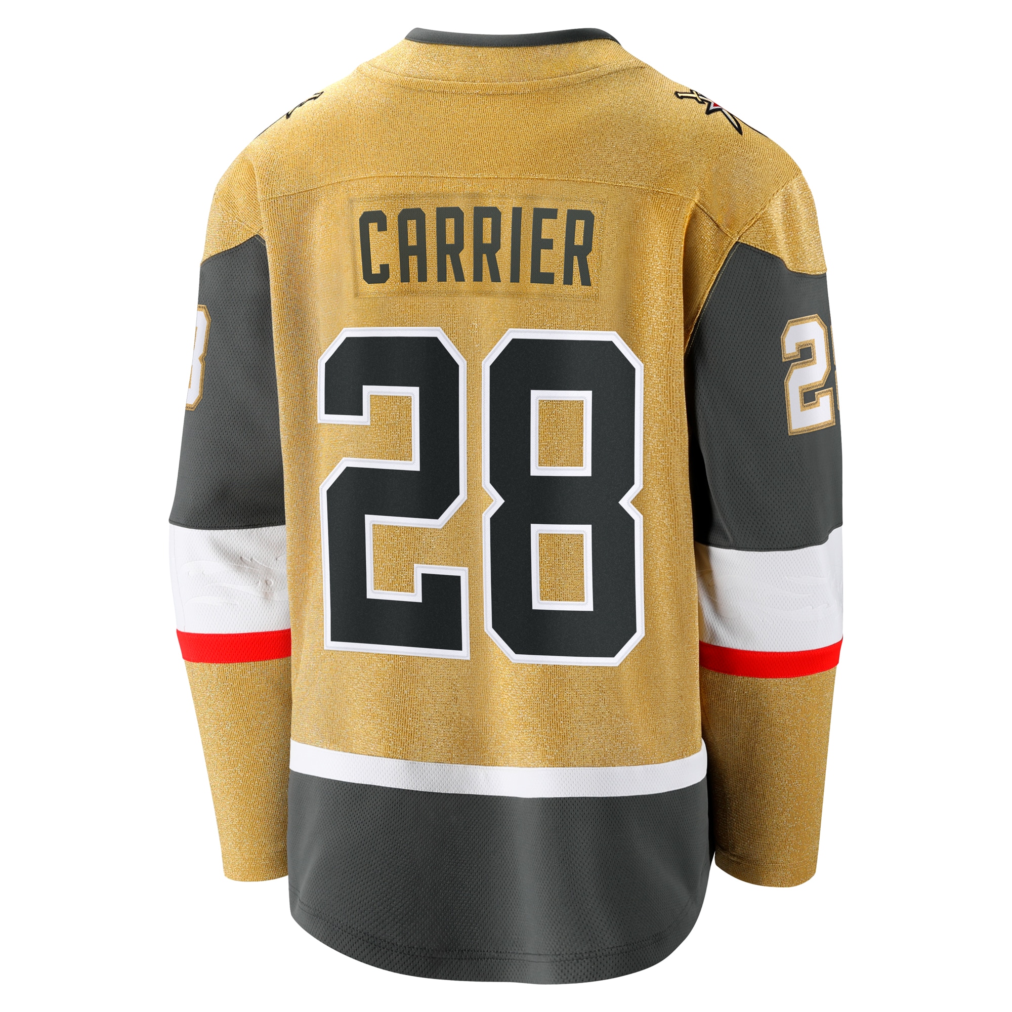 Vegas Golden Knights William Carrier Gold Home Breakaway NHL Jersey Men's