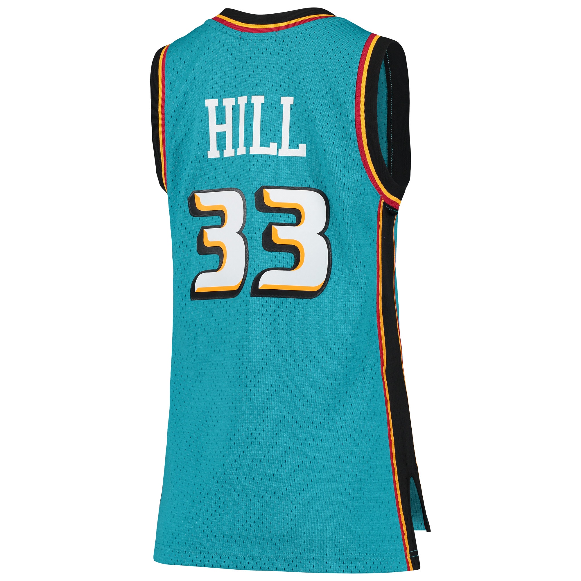 Mitchell Ness Grant Hill Teal Detroit Pistons 1998-99 Hardwood Classics Swingman NBA Jersey Women's
