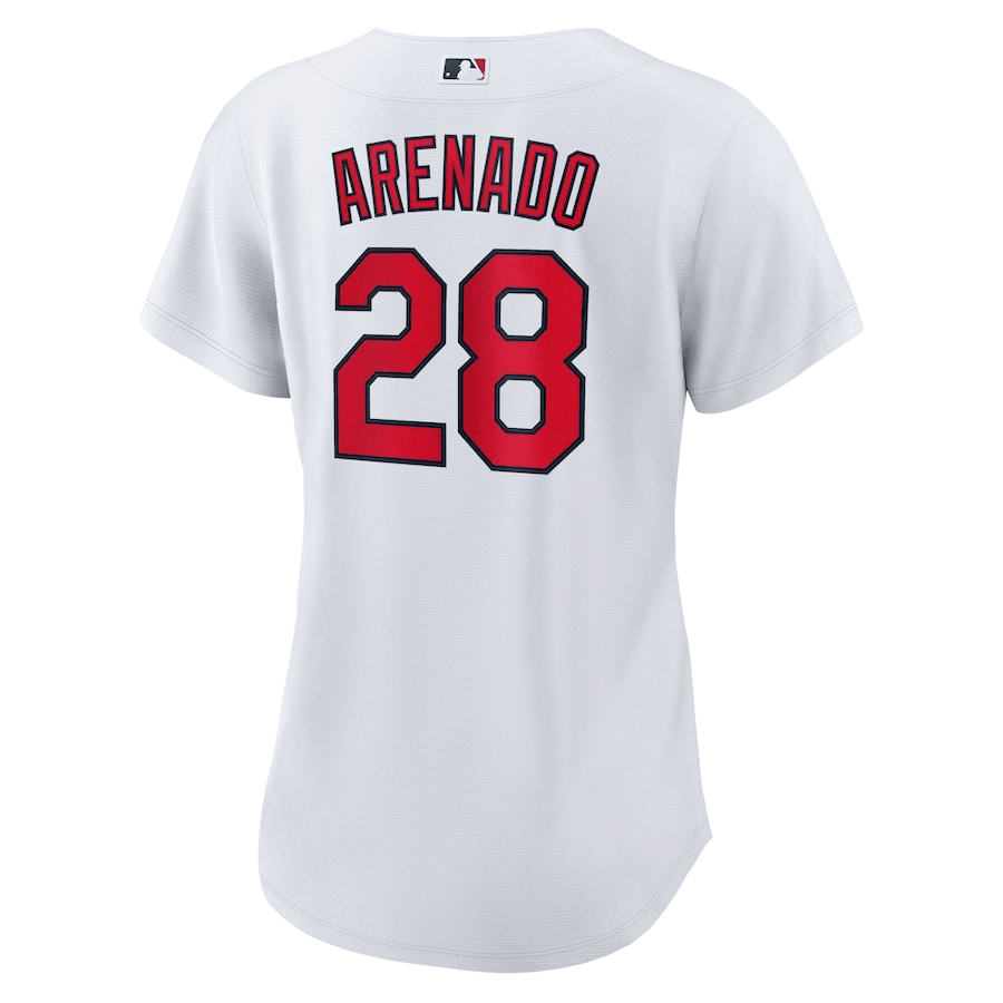 Nolan Arenado 28 St. Louis Cardinals Home White MLB Jersey Women's