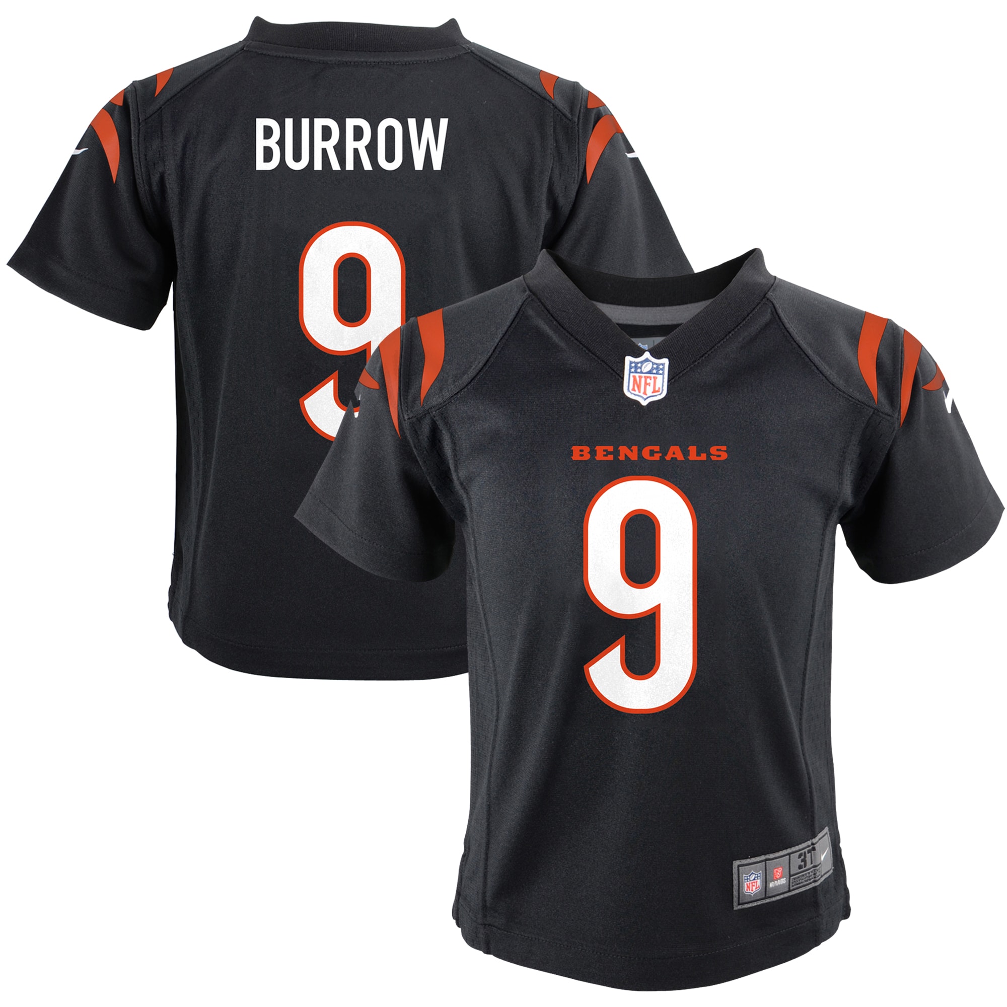 Infant Cincinnati Bengals Joe Burrow Black Game NFL Jersey Men's