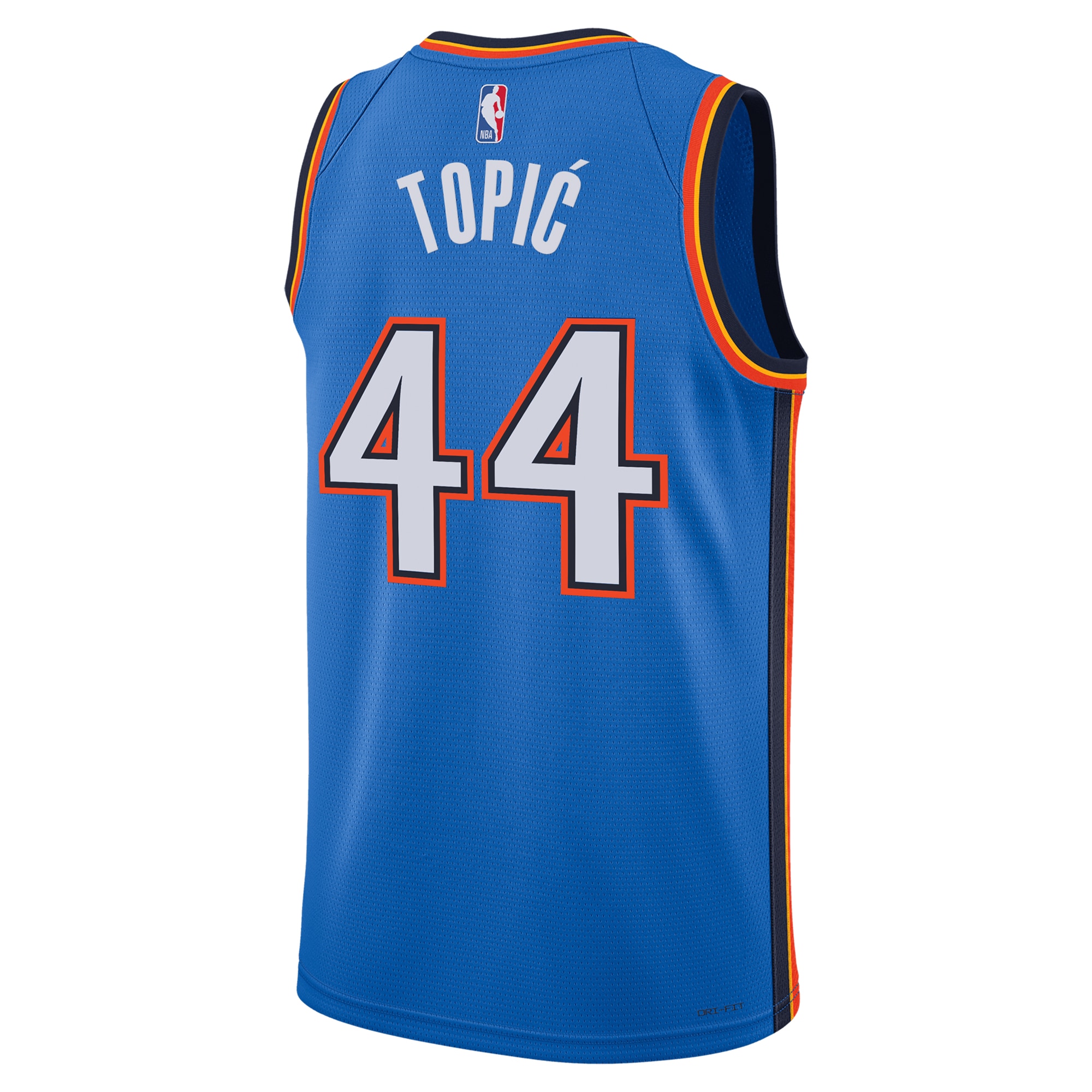 Oklahoma City Thunder Icon Swingman Blue Nikola Topi Unisex NBA Jersey Unisex