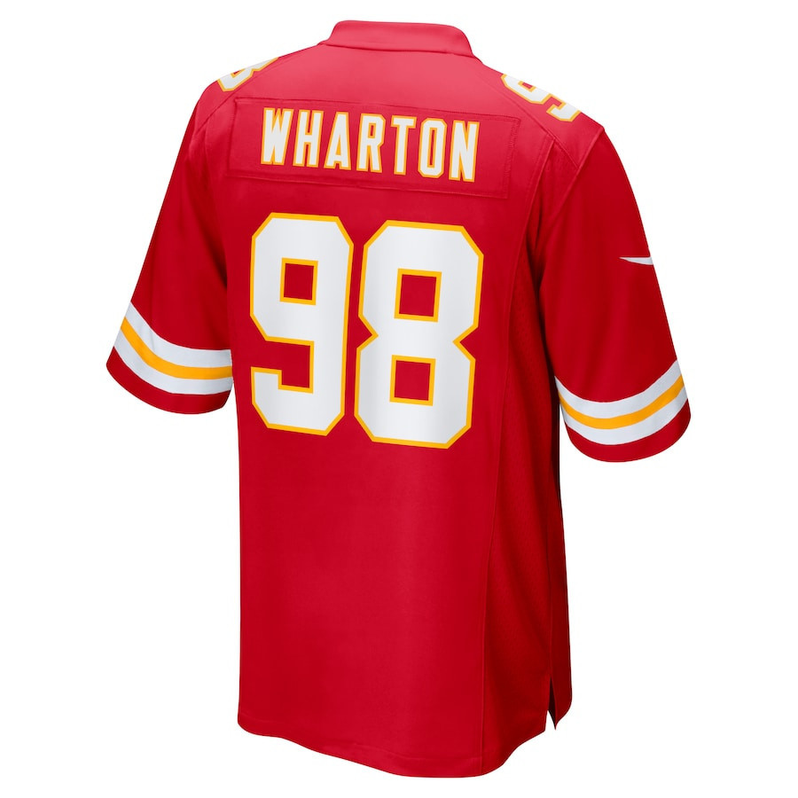 Tershawn Wharton #98 Kansas City Chiefs Super Bowl LIX Red NFL Jersey Men's
