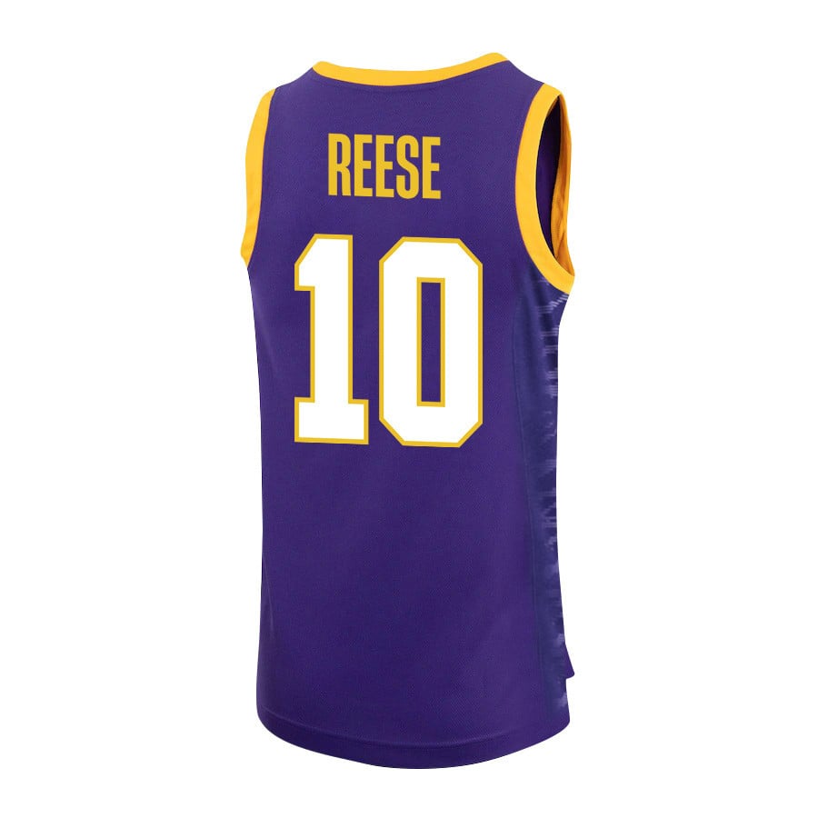 Angel Reese 10 LSU Tigers 2023 Purple NCAA Jersey Men's