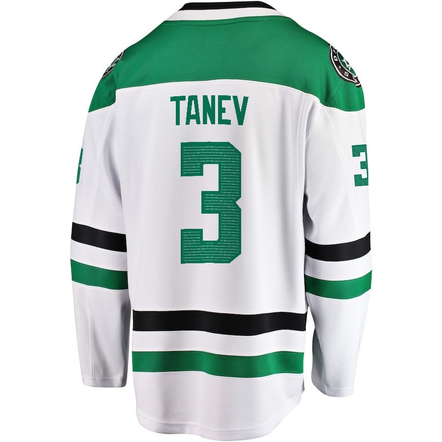 Chris Tanev 3 Dallas Stars 2024 Playoffs Patch Away Breakaway Men NHL Jersey Men's