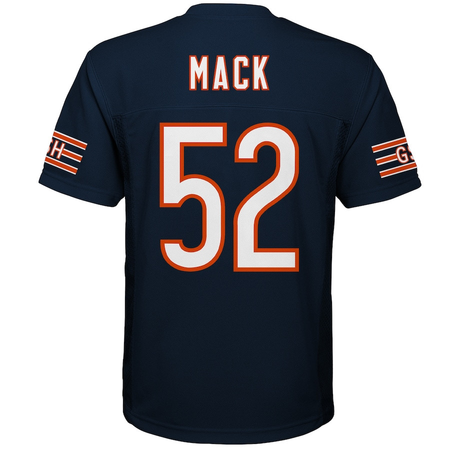 Khalil Mack 52 Chicago Bears Navy NFL Jersey Youth