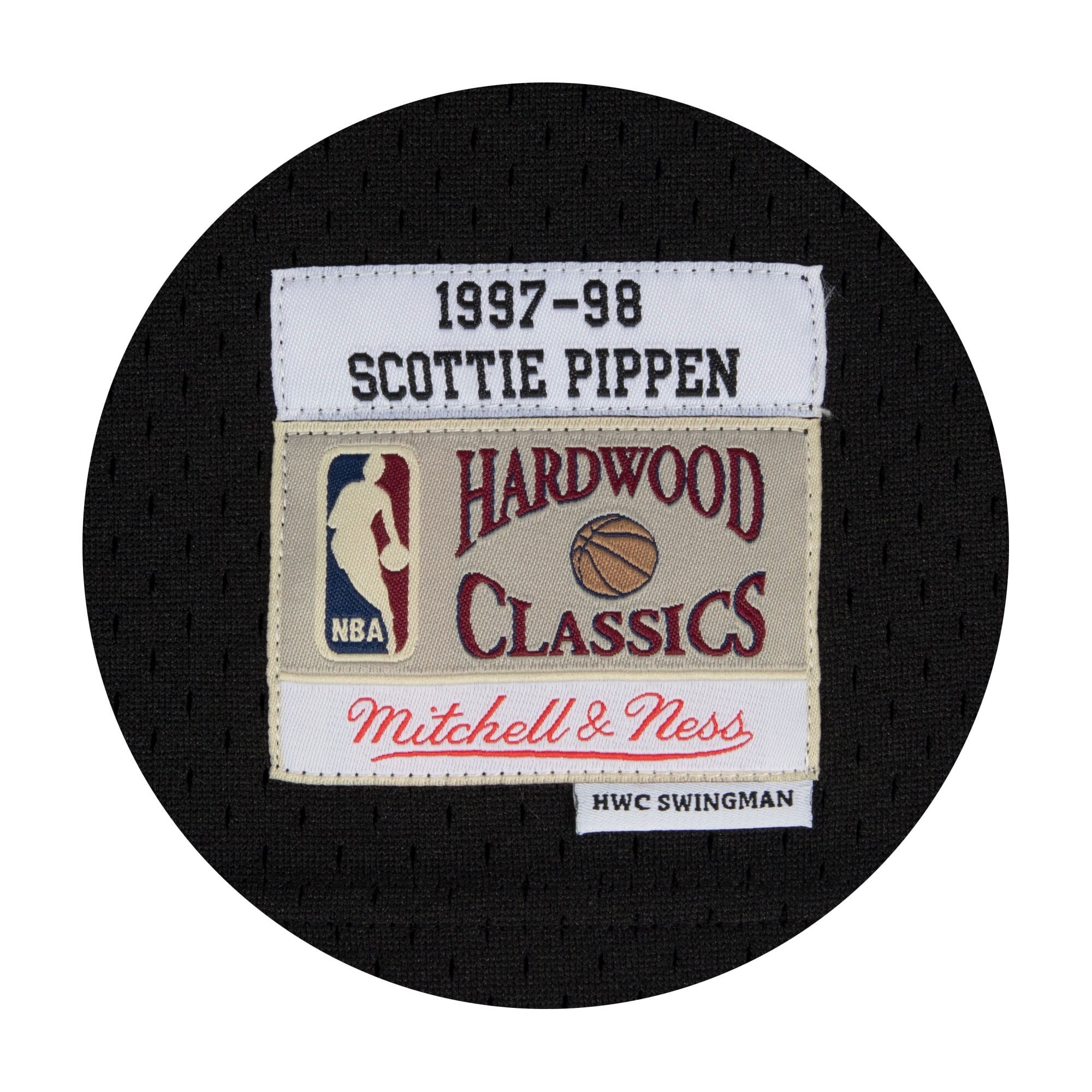 Chicago Bulls Scottie Pippen 1997-98 Hardwood Classics Alternate Swingman By Mitchell Ness Black NBA Jersey Men's
