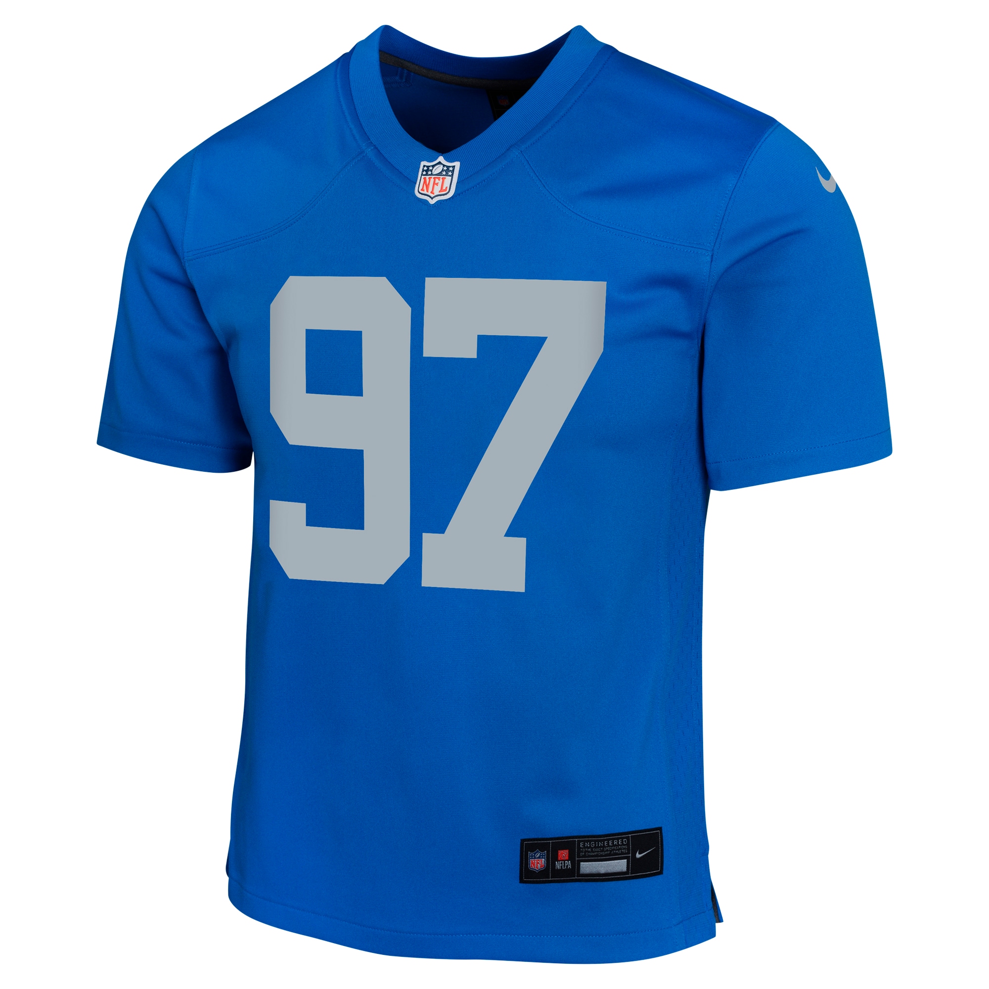 Detroit Lions Aidan Hutchinson Blue Alternate Game NFL Jersey Youth
