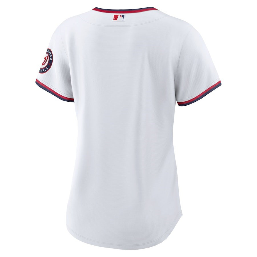 Washington Nationals Home Blank White MLB Jersey Women's
