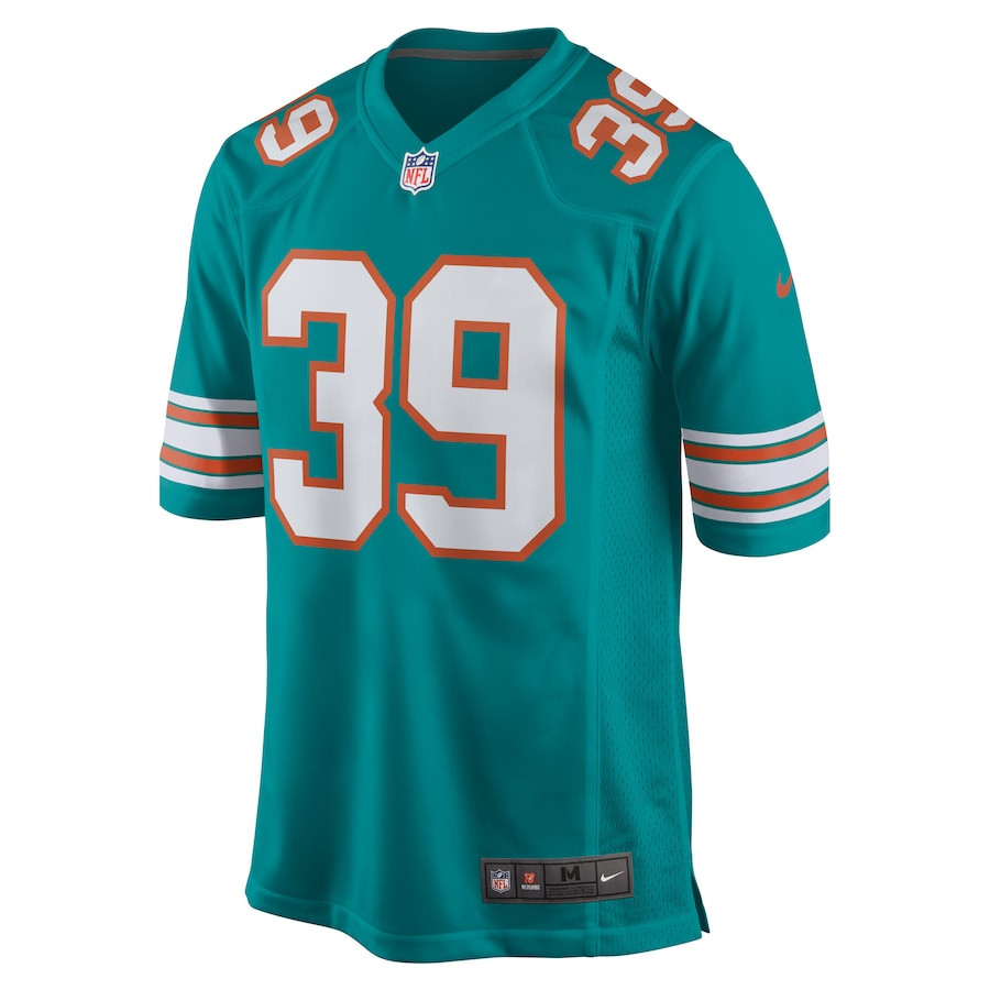 Larry Csonka 39 Miami Dolphins Retired Aqua NFL Jersey Men's