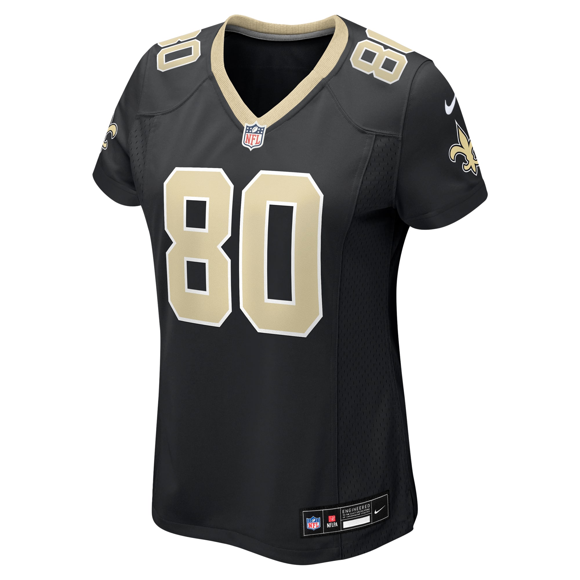 New Orleans Saints Jermaine Jackson Black Game NFL Jersey Women's