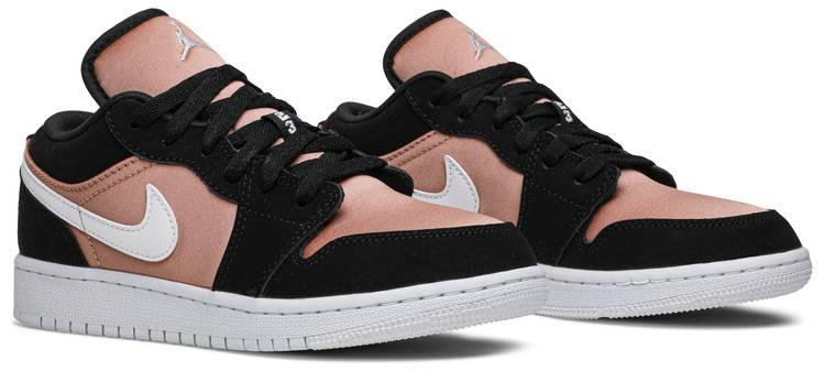 Air Jordan 1 Low GS White Rose Gold 554723-090