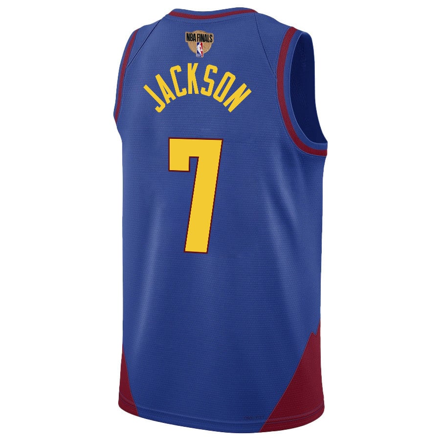 Reggie Jackson 7 Denver Nuggets Final Champions 2023 Swingma Blue NBA Jersey Youth