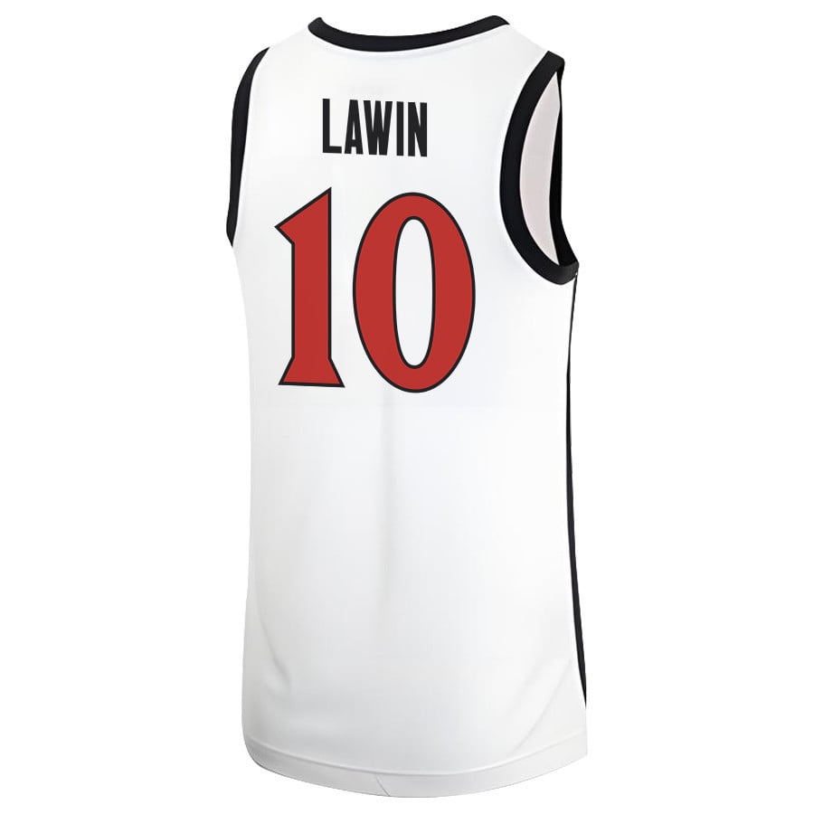 Cam Lawin 10 San Diego State Aztecs 2023 MW Logo- Me White NCAA Jersey Men's