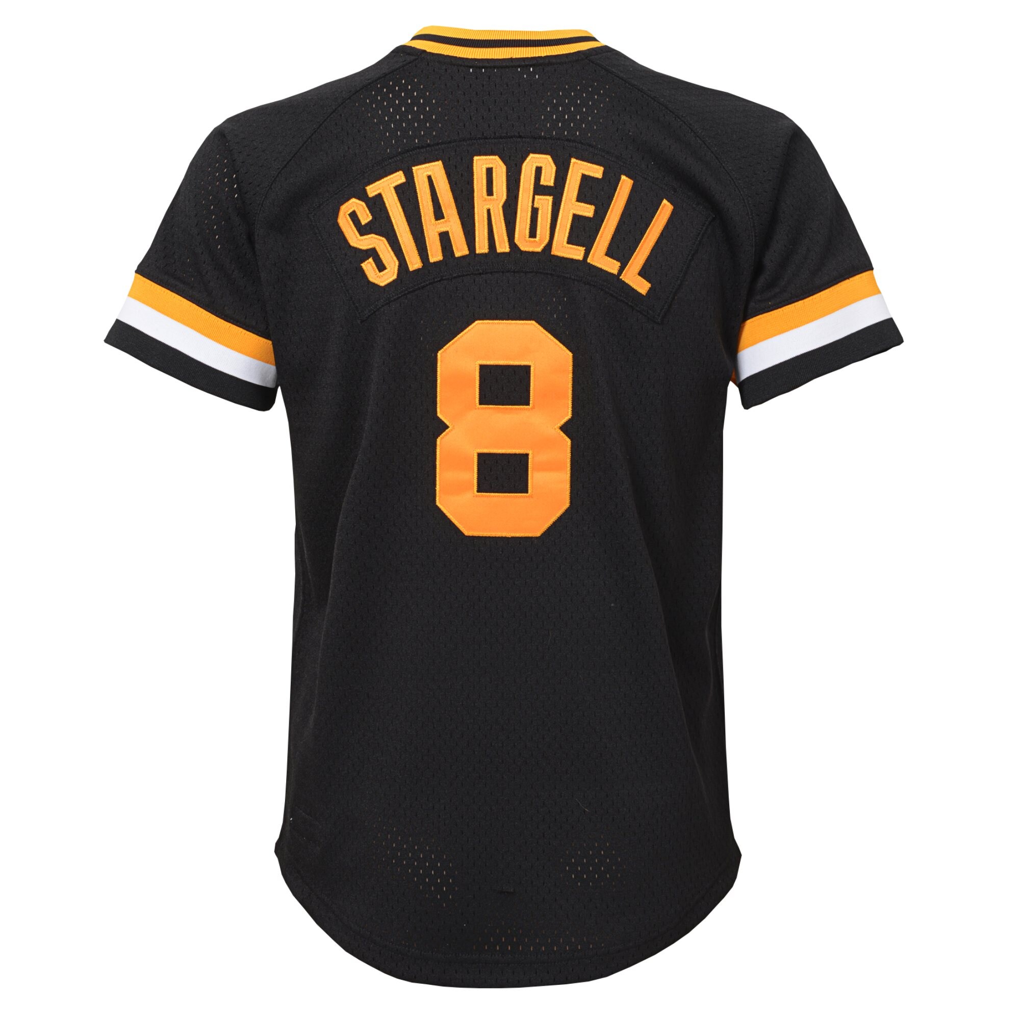 Pittsburgh Pirates Willie Stargell Mitchell Ness Black Cooperstown Collection Mesh Batting Practice MLB Jersey Youth