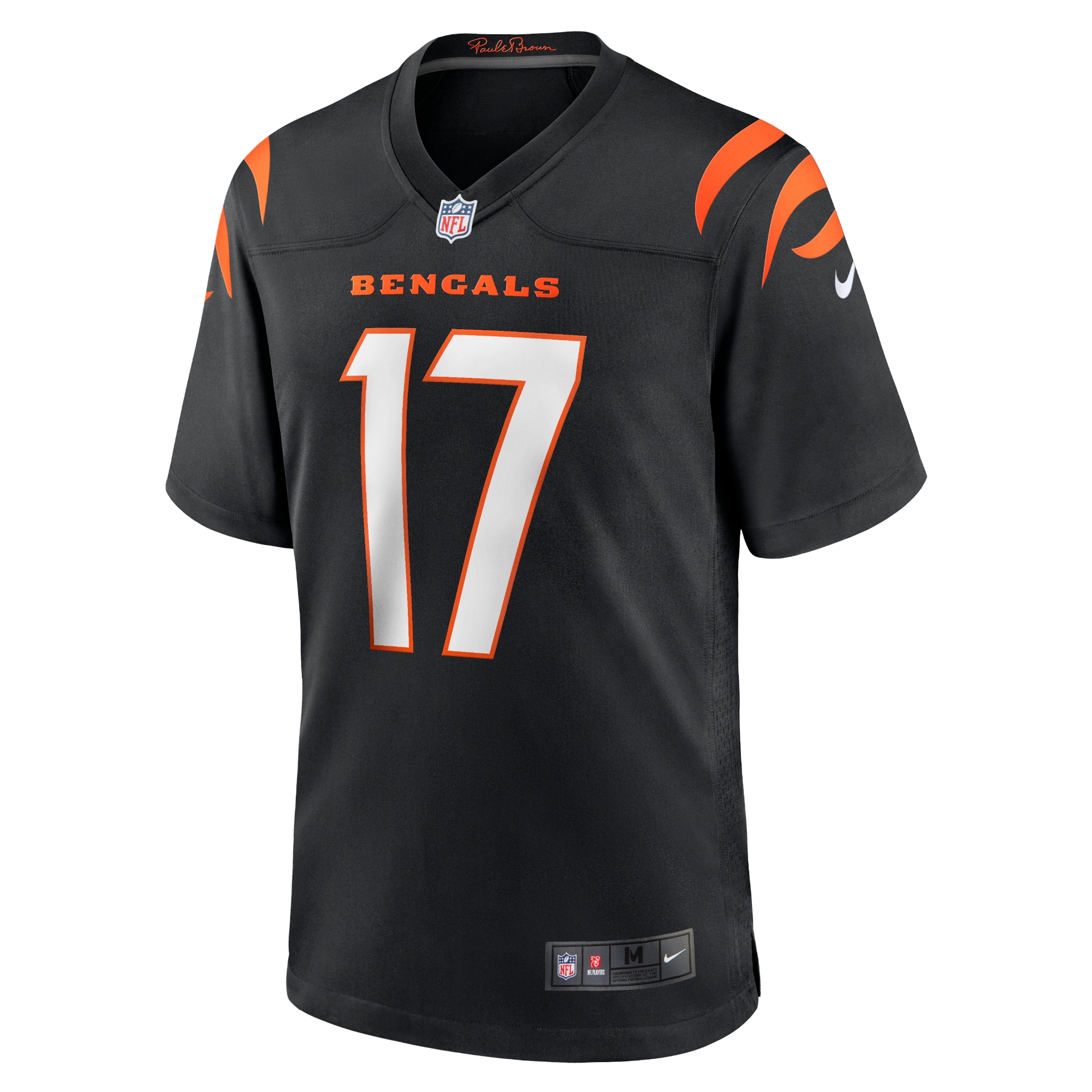 Cincinnati Bengals Stanley Morgan Black Player Game NFL Jersey Men's
