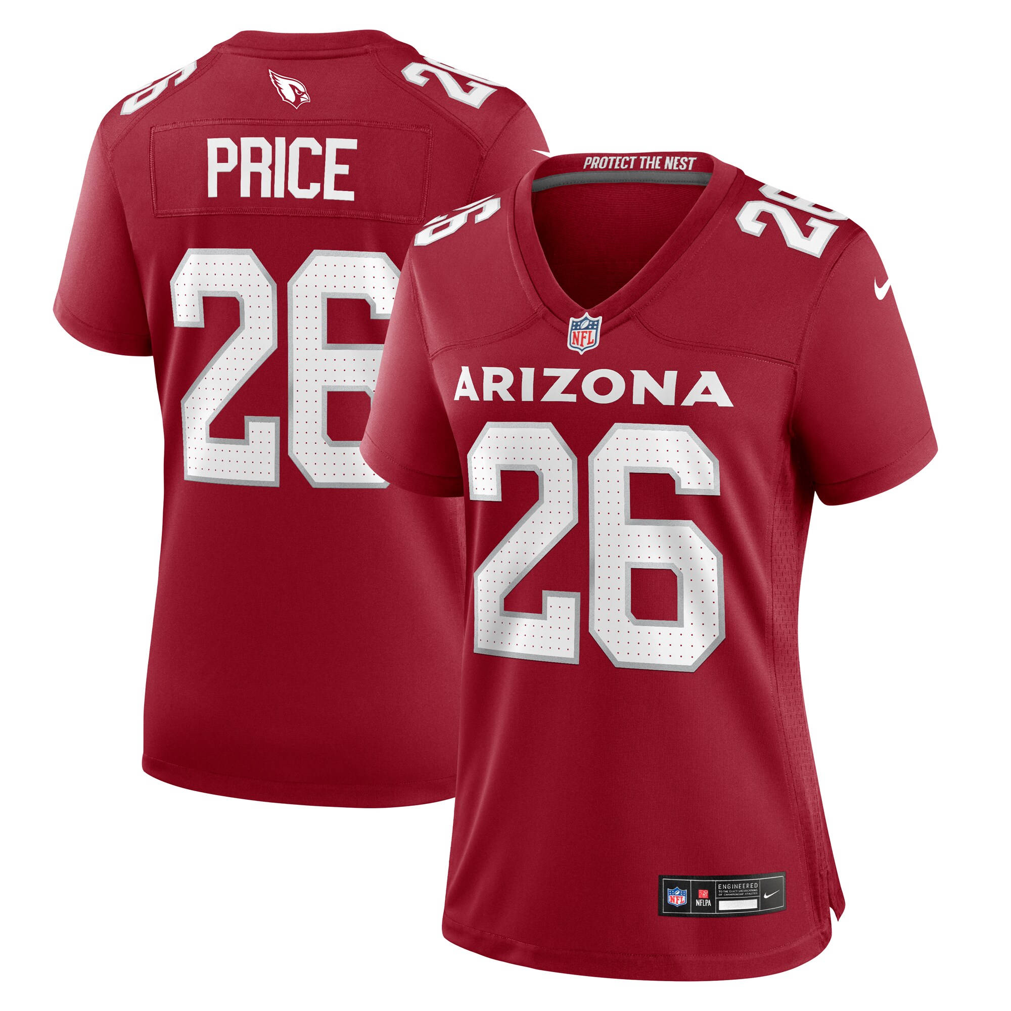 Arizona Cardinals Bobby Price Cardinal Team Game NFL Jersey Women's