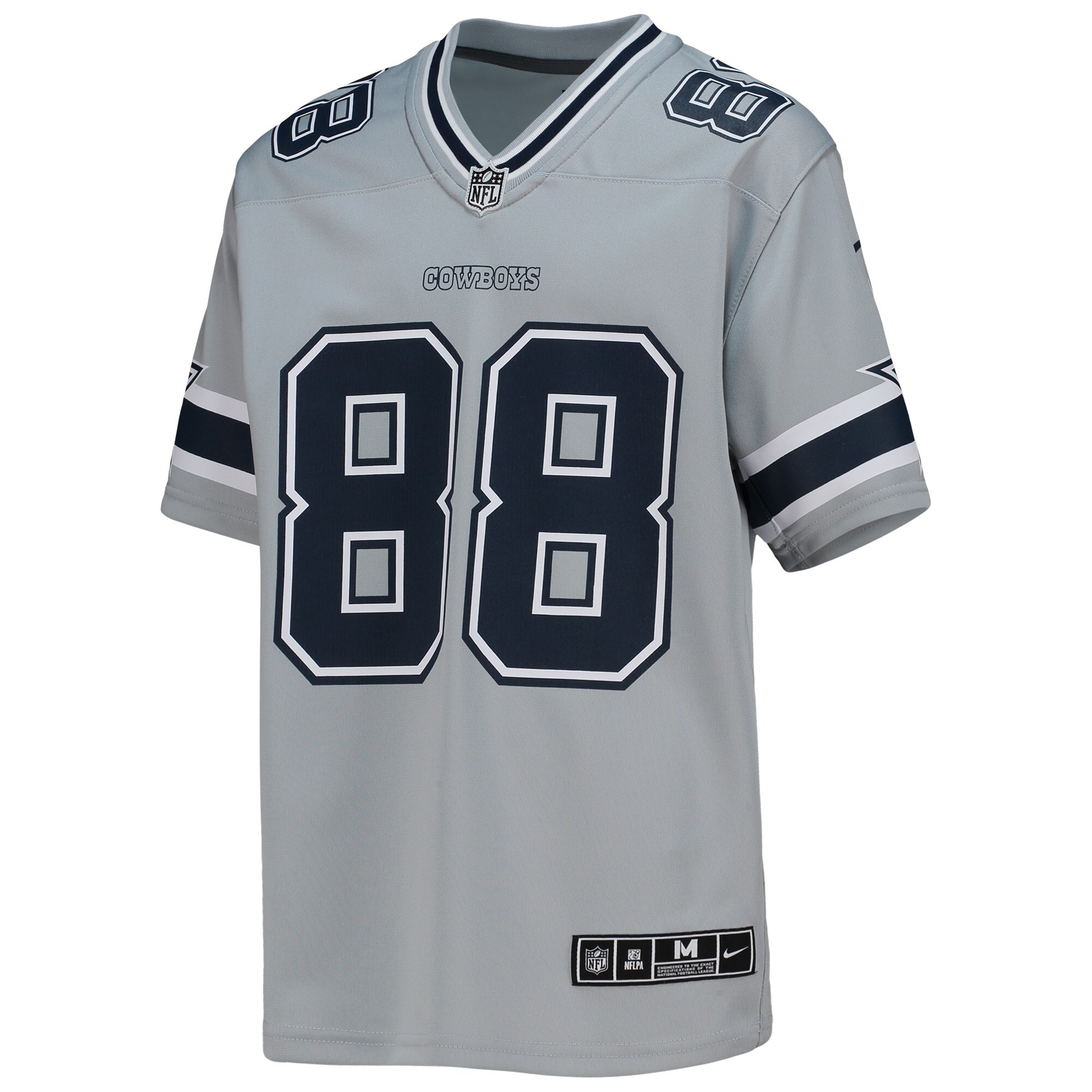 Dallas Cowboys CeeDee Lamb Silver Inverted Team Game NFL Jersey Youth