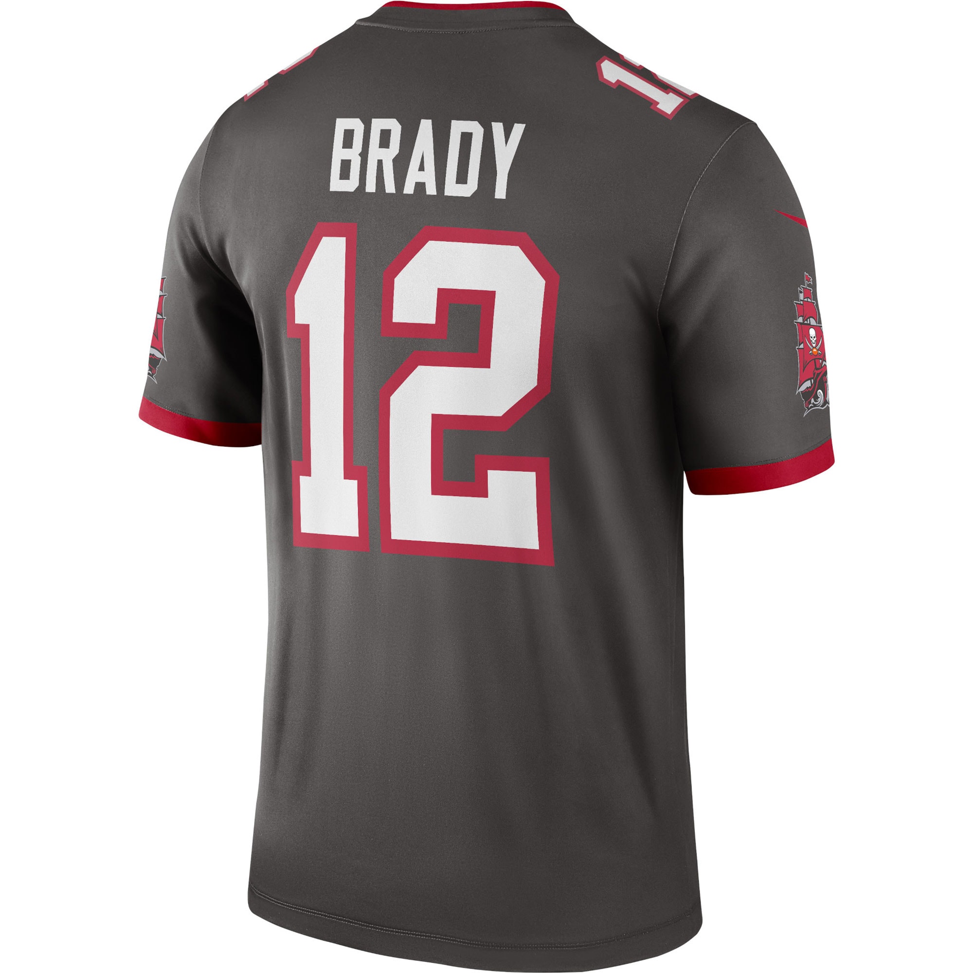 Tampa Bay Buccaneers Tom Brady Pewter Alternate Legend Player Performance Top NFL Jersey Men's