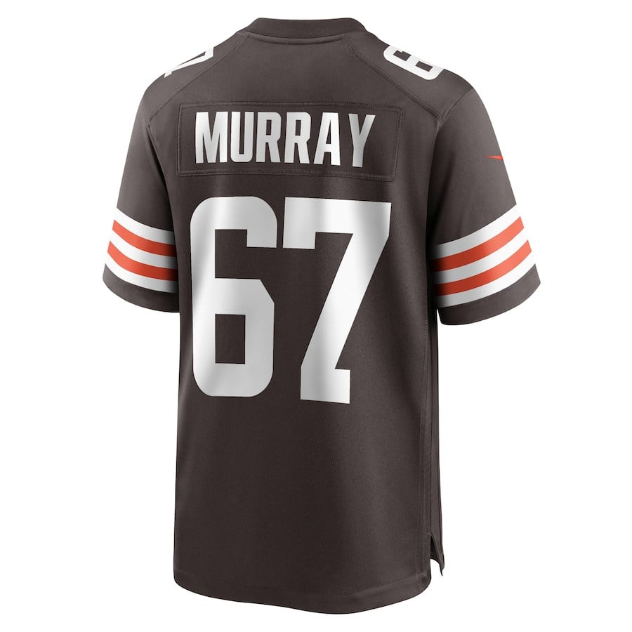 Justin Murray 67 Cleveland Browns Game Brown NFL Jersey Men's
