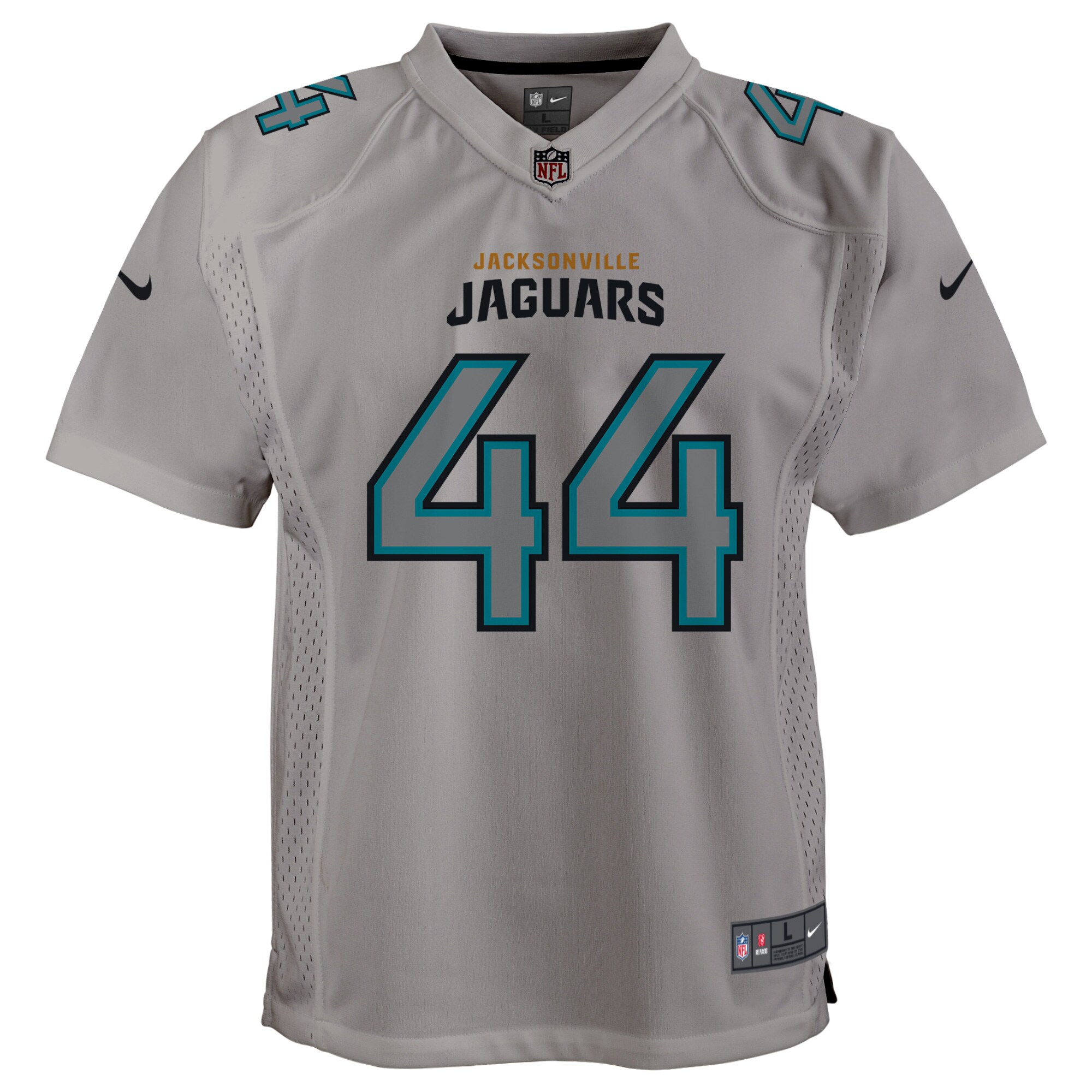 Jacksonville Jaguars Travon Walker Gray Atmosphere Game NFL Jersey Youth