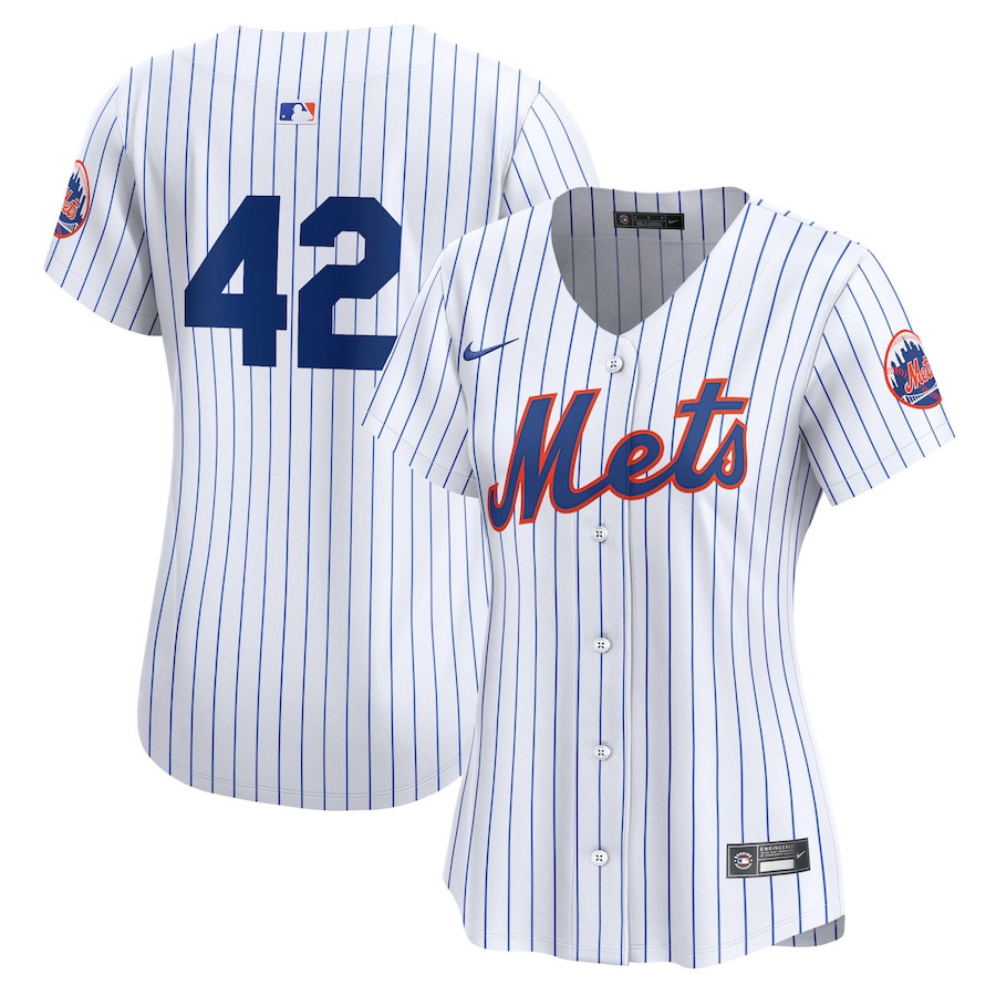 New York Mets 2024 Jackie Robinson Day Home Limited White MLB Jersey Women's