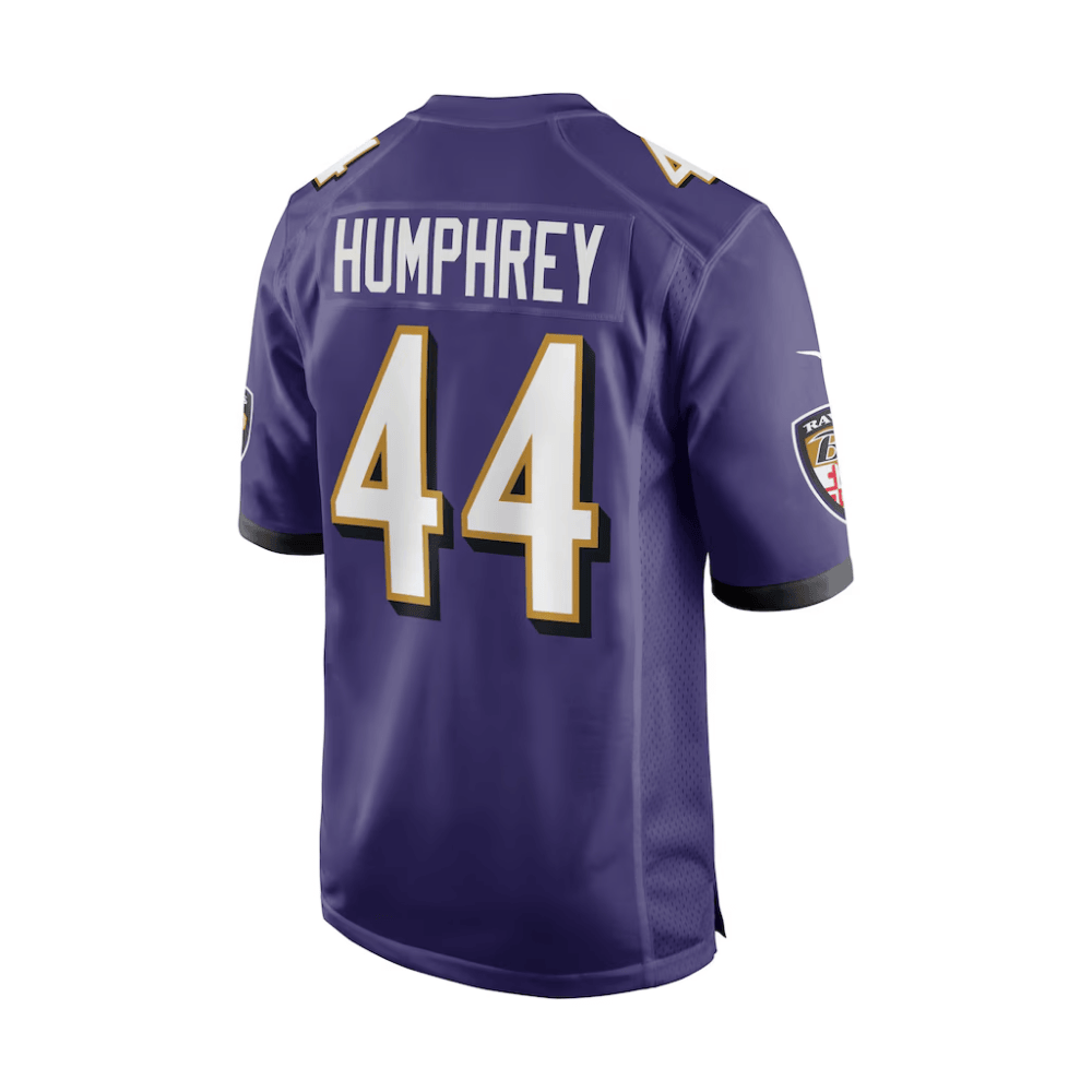 Marlon Humphrey 44 Baltimore Ravens 2025 Pro Bowl Patch Game Purple NFL Jersey Men's