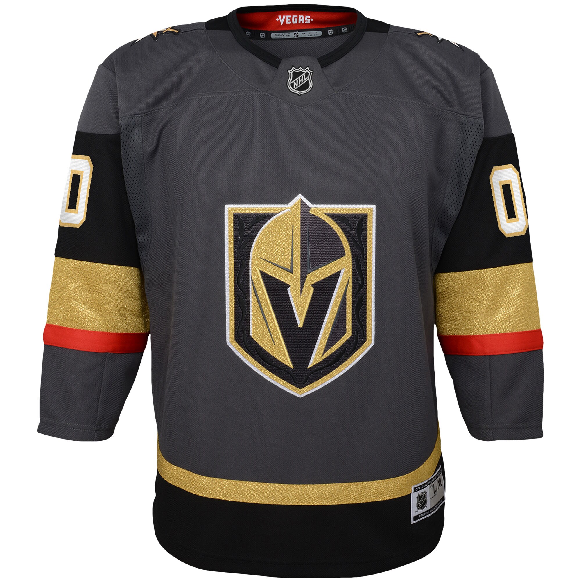 Vegas Golden Knights Gray Alternate Premier Custom NHL Jersey Youth