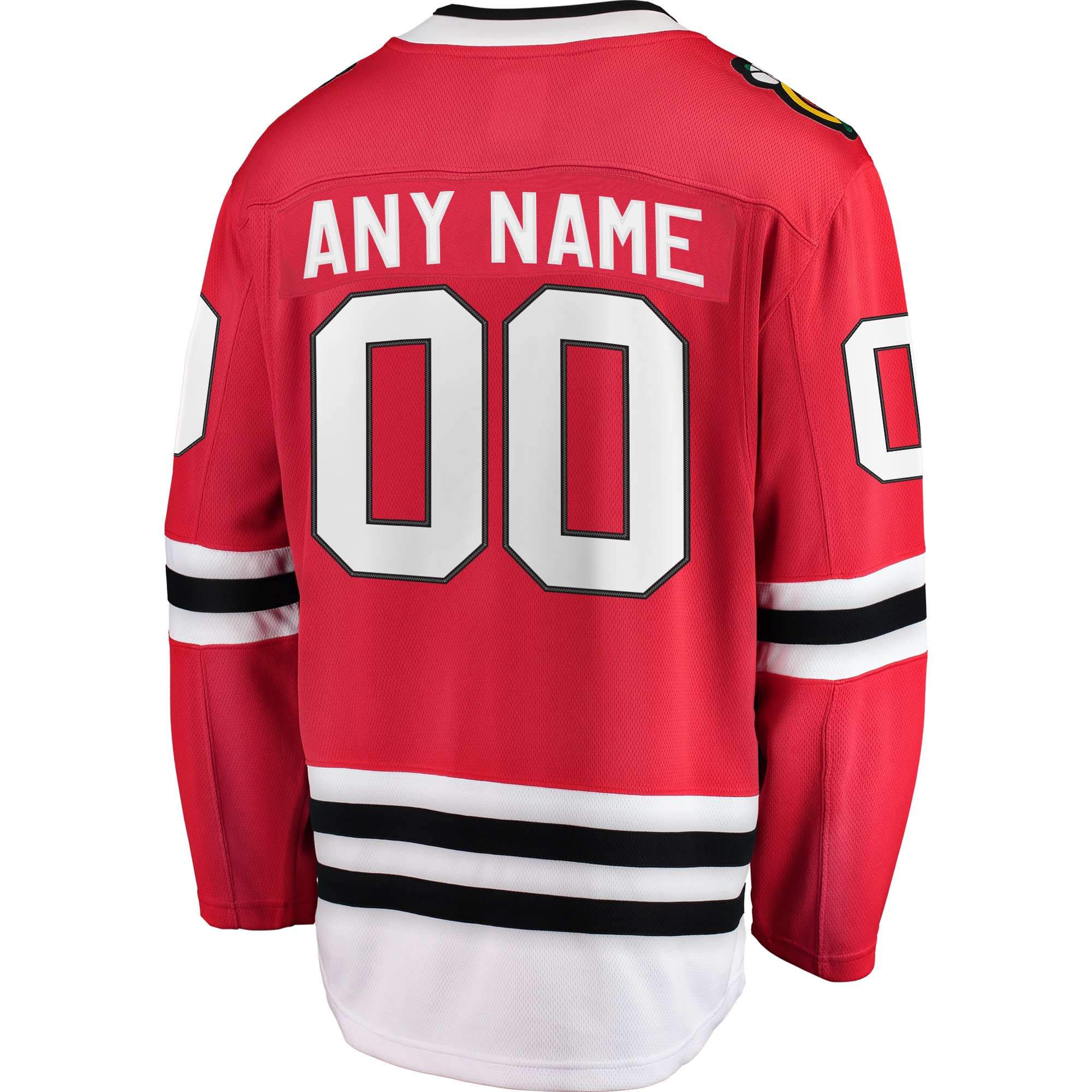 Chicago Blackhawks Red Home Breakaway Custom NHL Jersey Men's