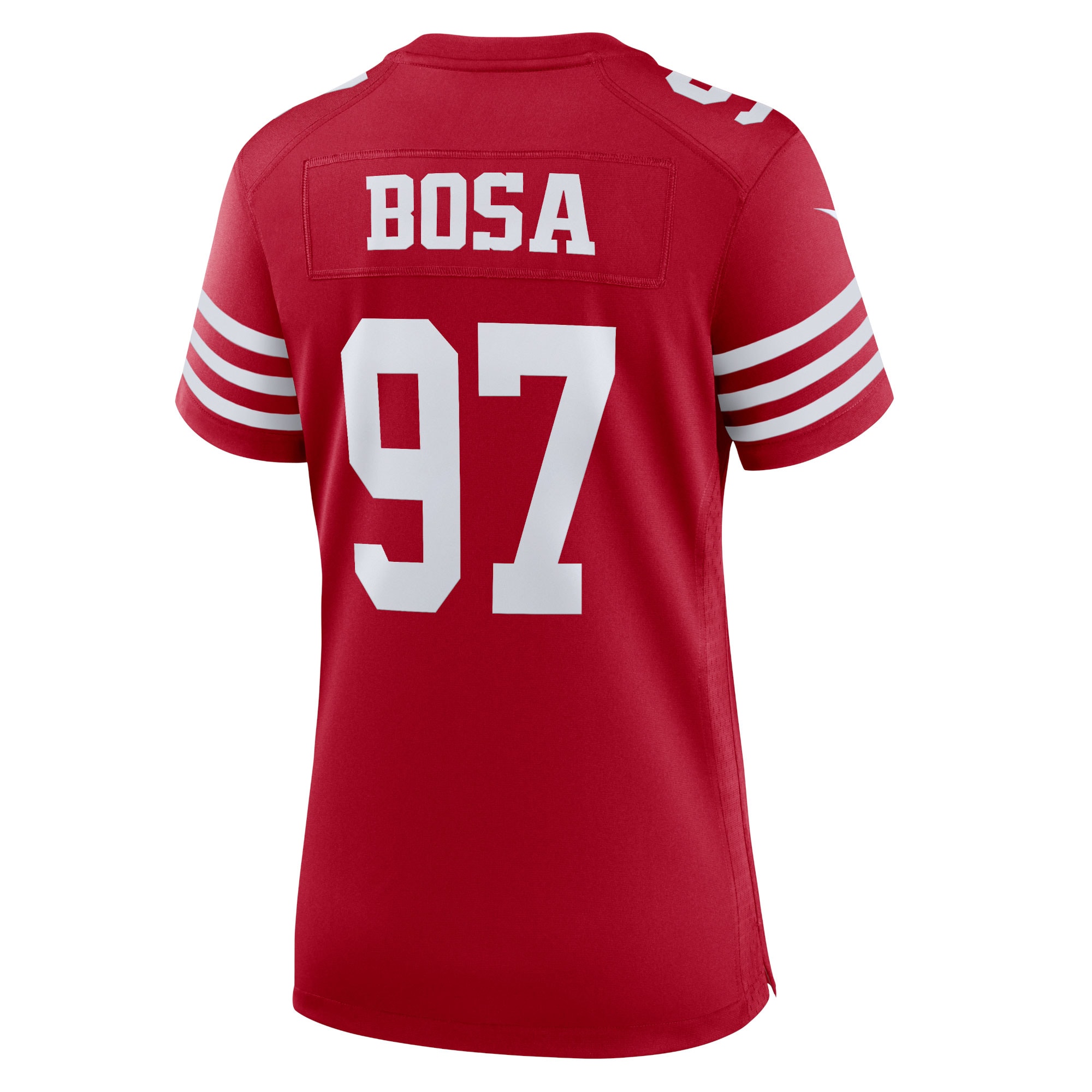 San Francisco 49ers Nick Bosa Scarlet Team Game Player NFL Jersey Women's
