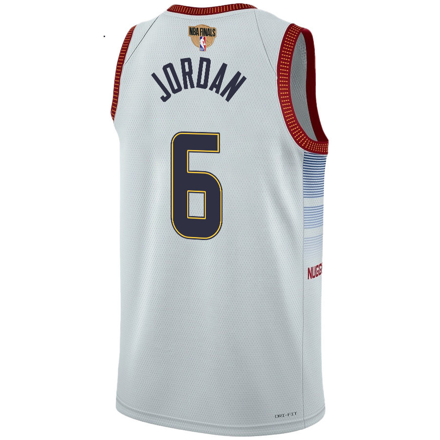 DeAndre Jordan 6 Denver Nuggets Final Champions 2023 Swingman White NBA Jersey Men's