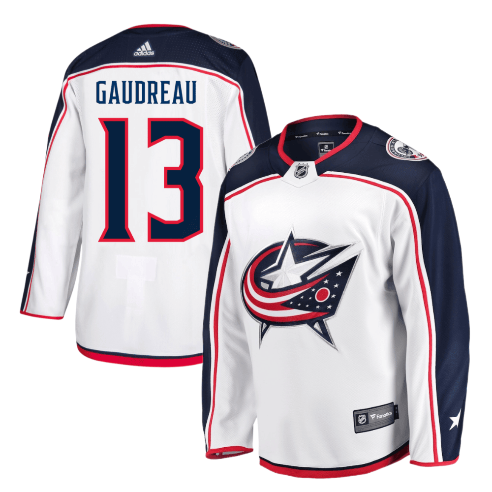 Johnny Gaudreau 13 Columbus Blue Jackets Prime Green Away White NHL Jersey Men's
