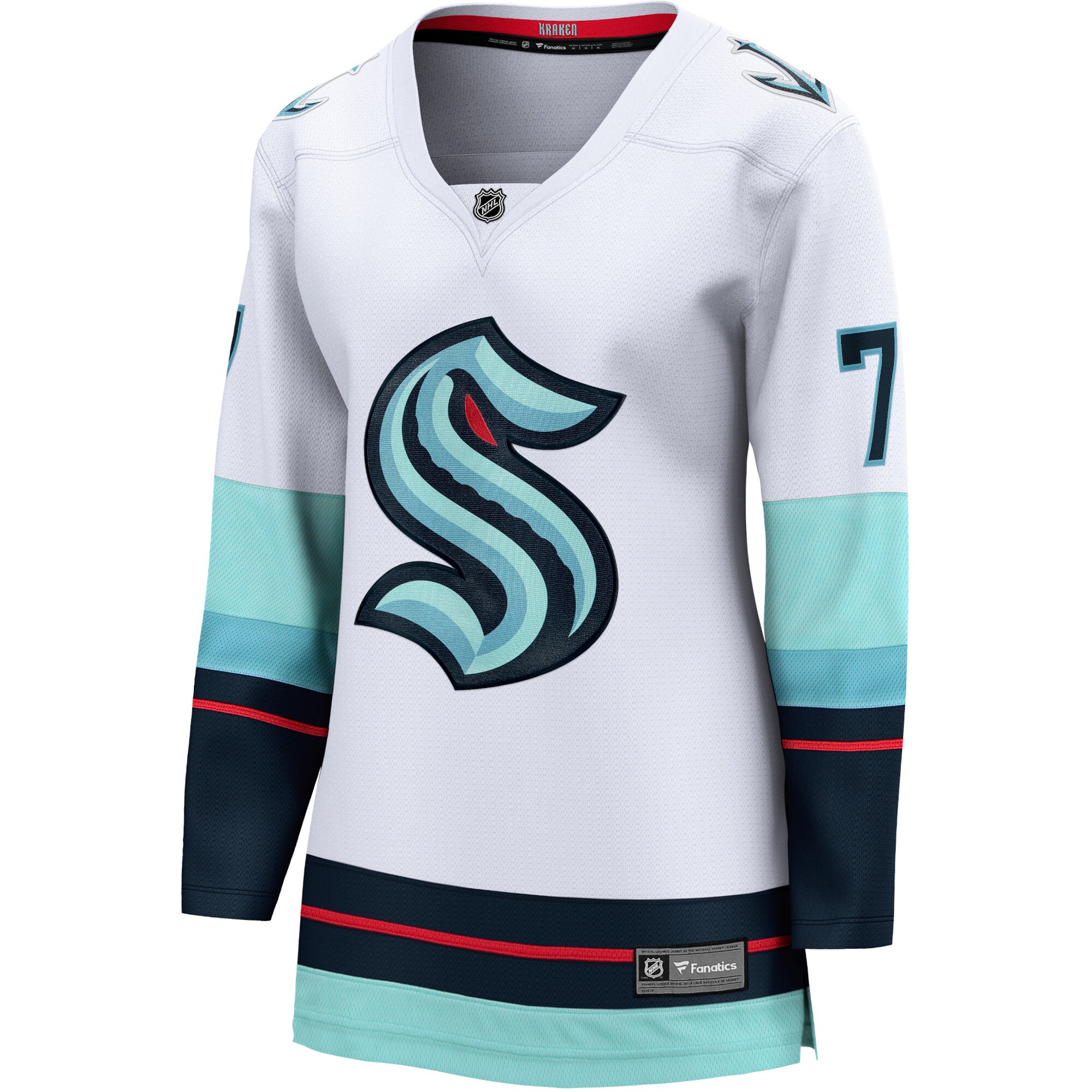 Seattle Kraken Jordan Eberle White Away Premier Breakaway Player NHL Jersey Women's
