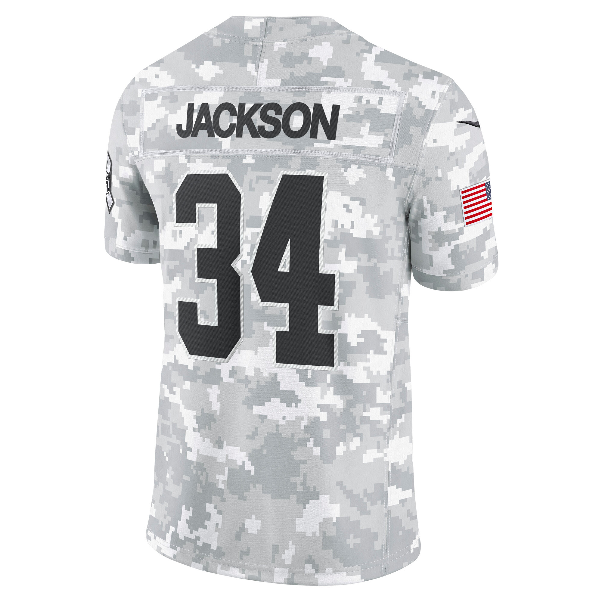 Las Vegas Raiders Bo Jackson Arctic Camo 2024 Salute to Service Retired Player Limited NFL Jersey Men's