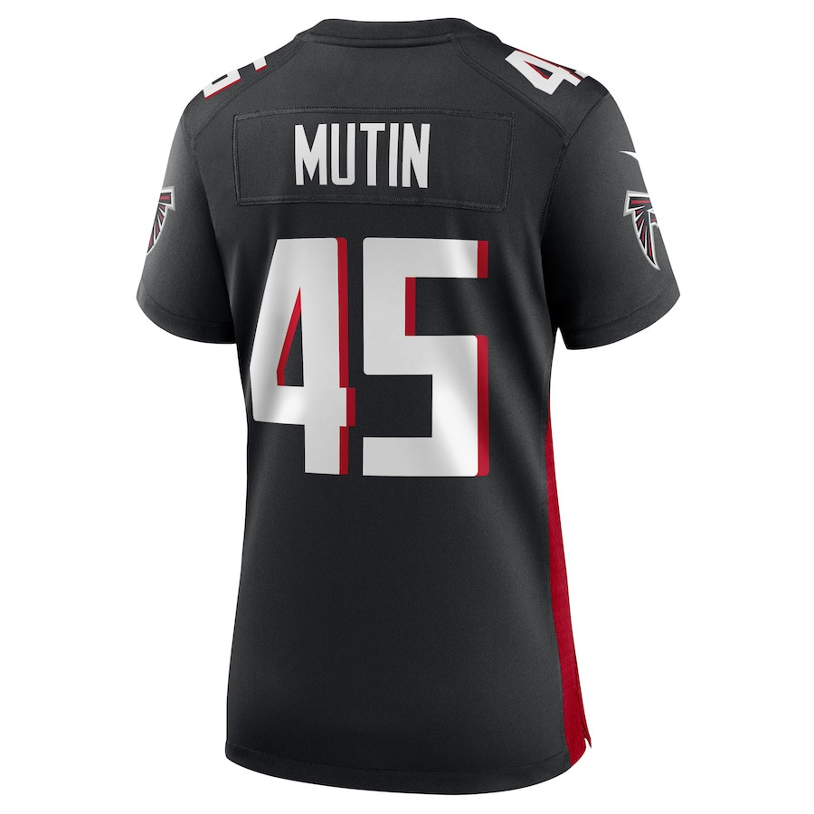 Donavan Mutin 45 Atlanta Falcons Game Black NFL Jersey Women's