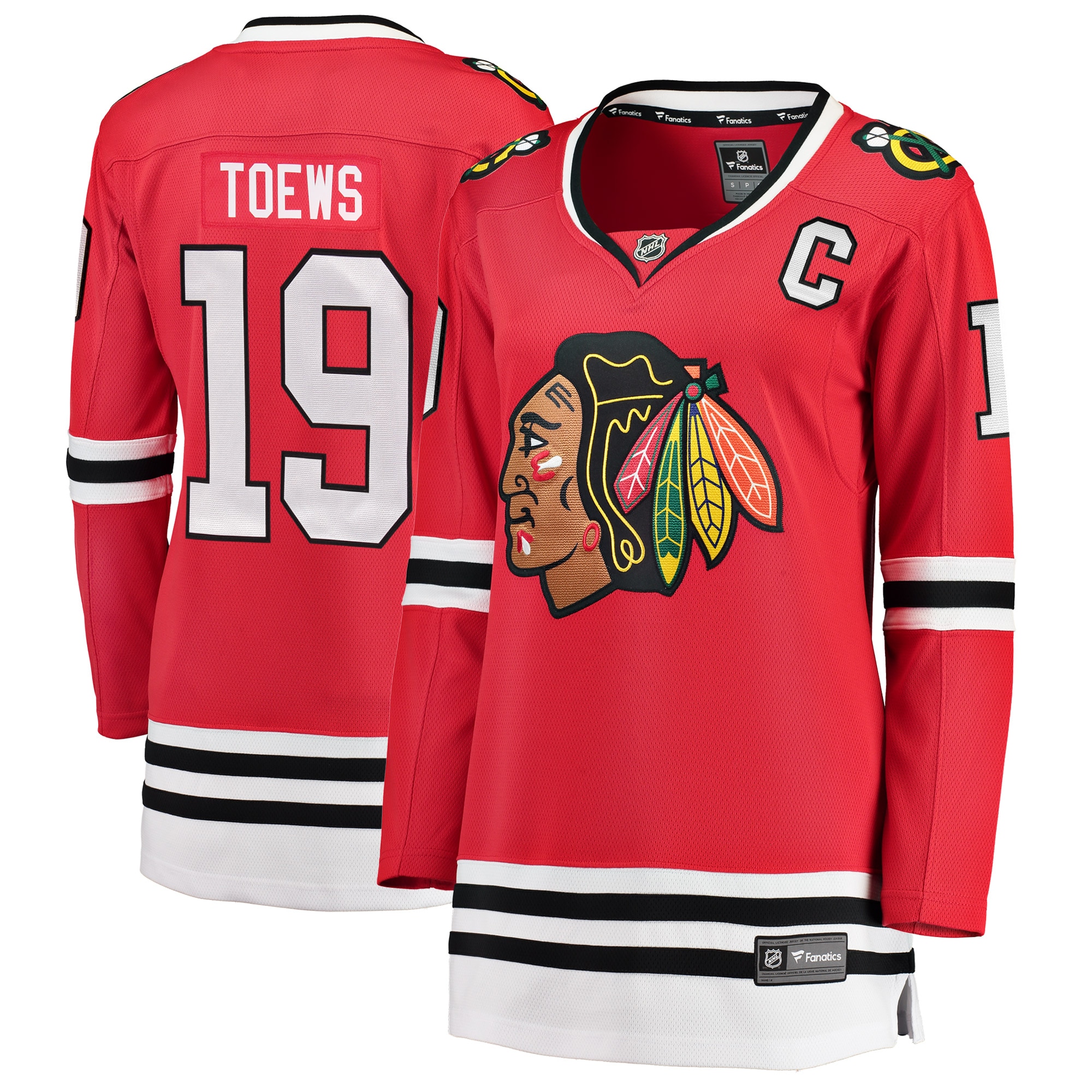 Chicago Blackhawks Jonathan Toews Red Home Breakaway Player NHL Jersey Women's