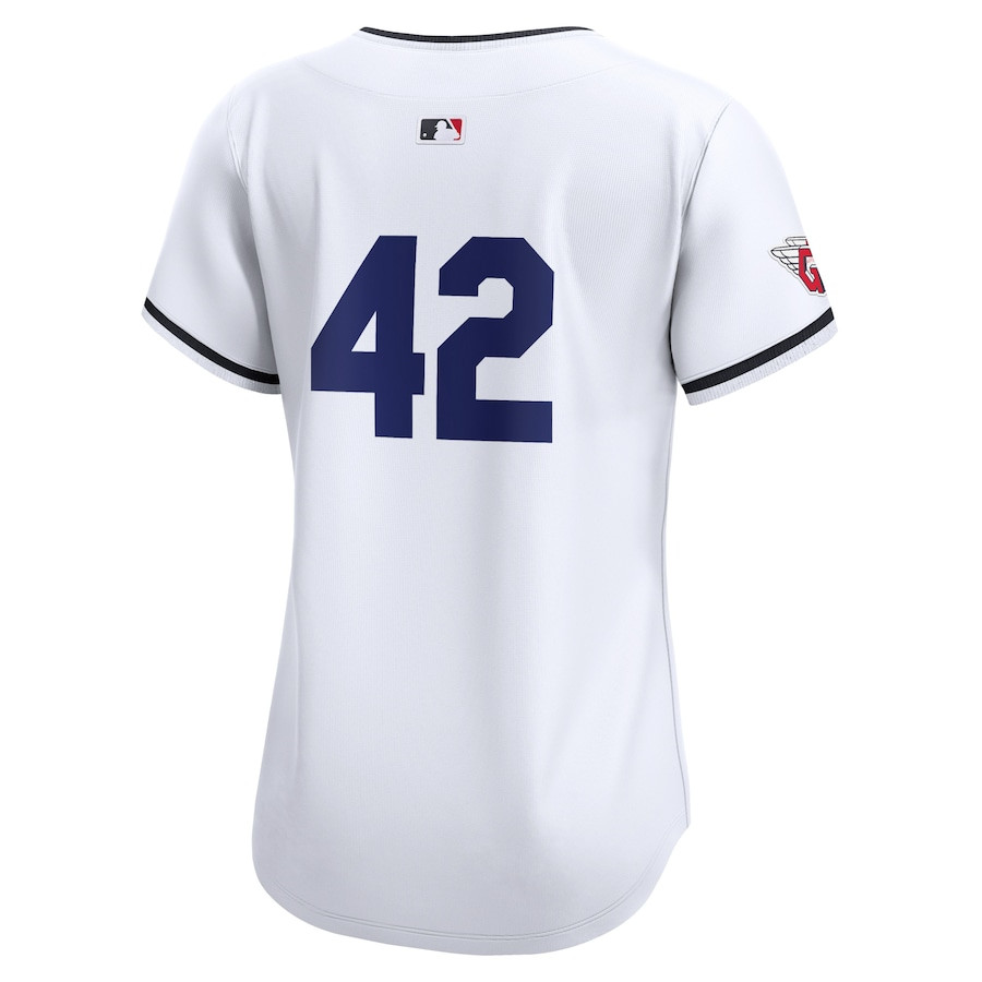 Cleveland Guardians 2024 Jackie Robinson Day Home Limited White MLB Jersey Women's