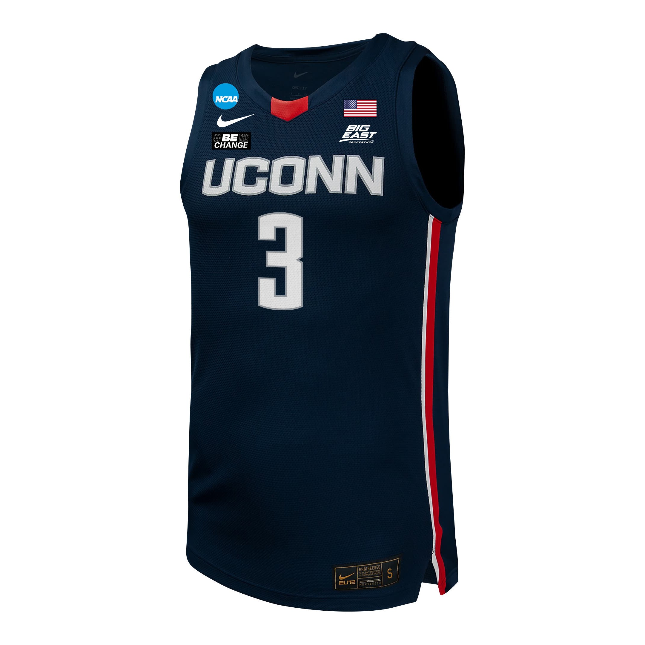 Aaliyah Edwards 3 UConn Huskies 2024 Navy Unisex NCAA Jersey Unisex