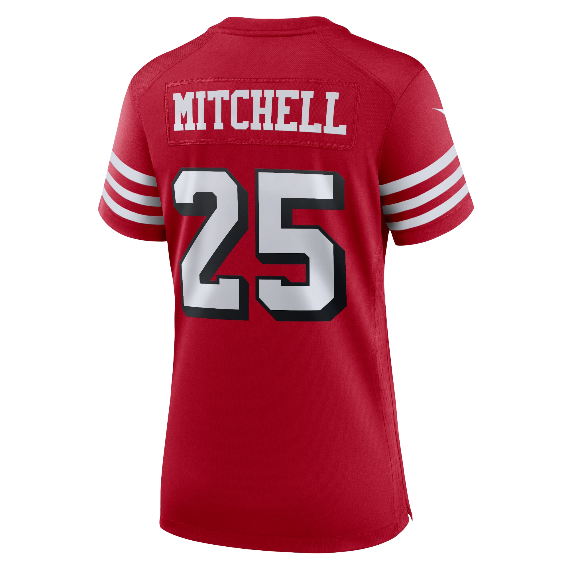 San Francisco 49ers Elijah Mitchell Scarlet Alternate Team Game NFL Jersey Women's
