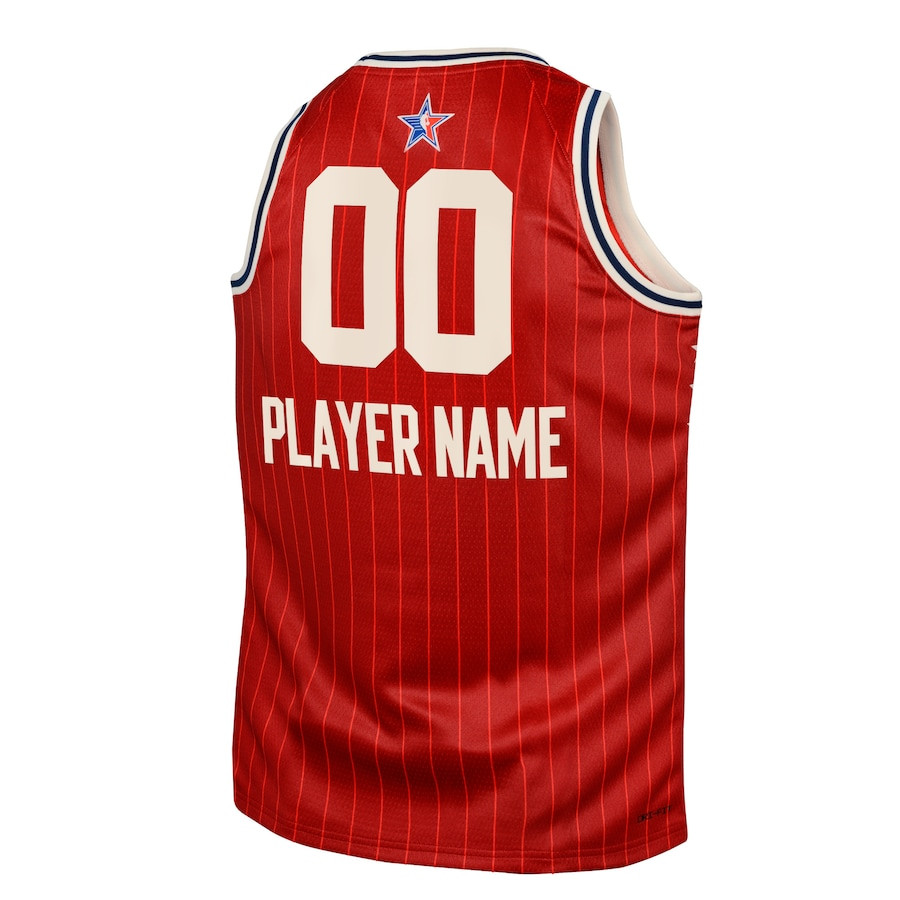 Western Conference 2024 All Star Game Swingman Custom Crimson NBA Jersey Youth