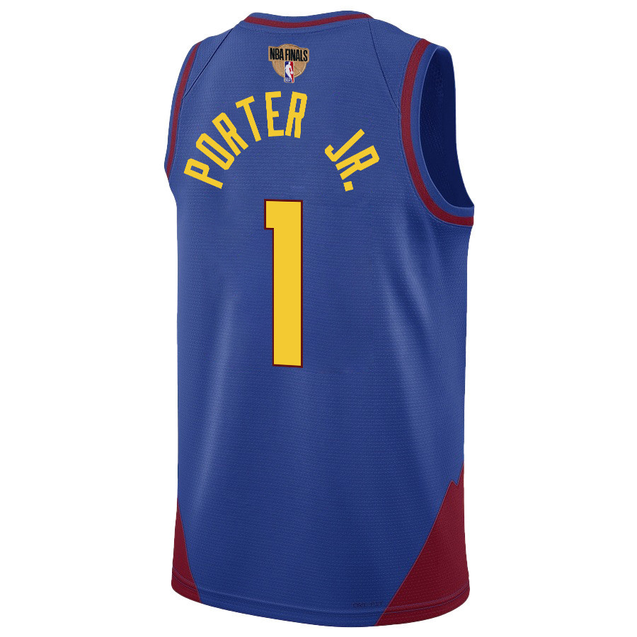 Michael Porter Jr. 1 Denver Nuggets Final Champions 2023 Swingman Blue NBA Jersey Men's
